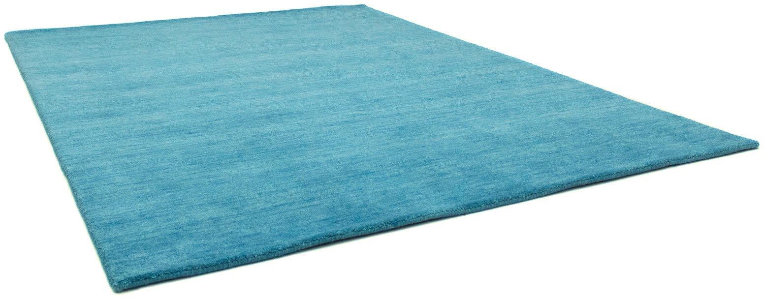 morgenland Wollteppich »Uni - Gabbeh Teppich - Softy«, rechteckig, 1,6 mm Höhe, Gabbeh Optik, Uni Farben, reine Wolle, sehr weicher Flor, Wohnzimmer