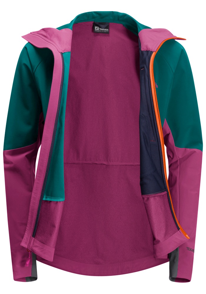 Jack Wolfskin Softshelljacke »ALPSPITZE HOODY W«, mit Kapuze