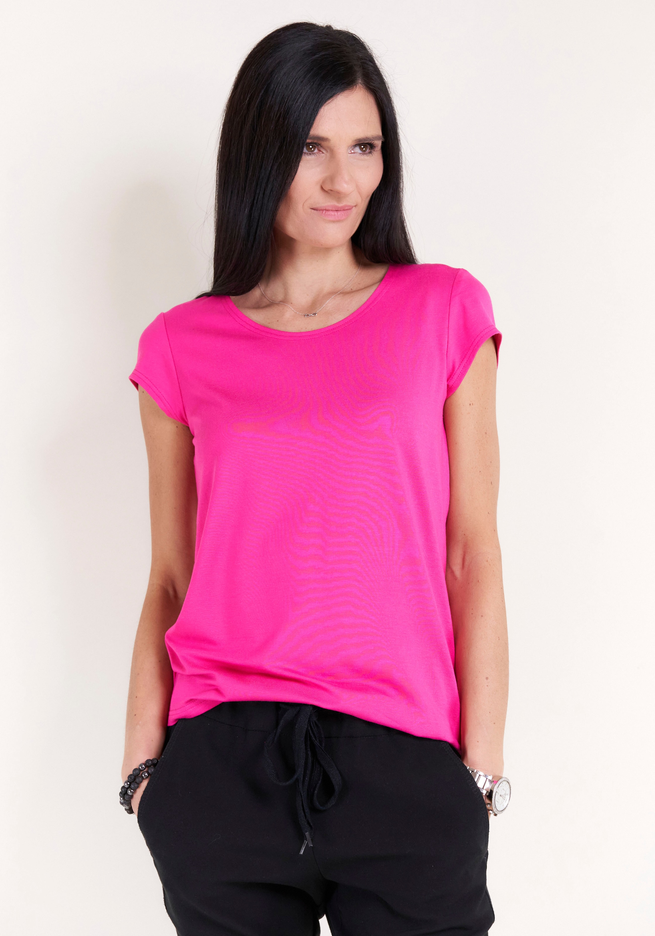 Seidel Moden T-Shirt mit Kappenärmel, MADE IN GERMANY