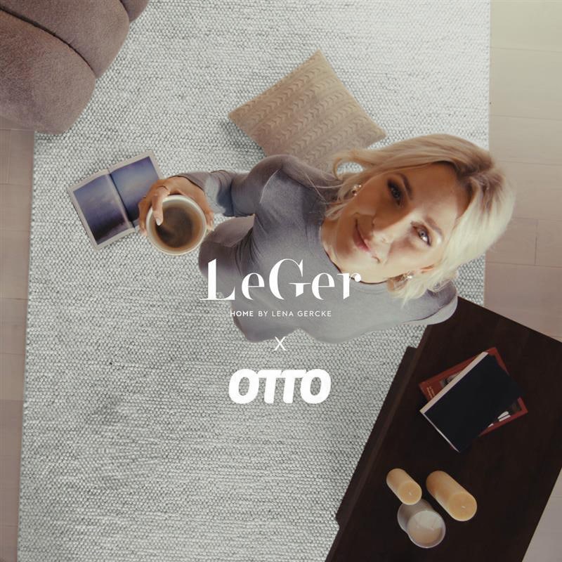 LeGer Home by Lena Gercke Wollteppich »Ainhoa, handgewebt, Wolle«, rechteckig, 12 mm Höhe, einfarbig, Wolle, Handweb Teppich, Wohnzimmer, Schlafzimmer, Esszimmer