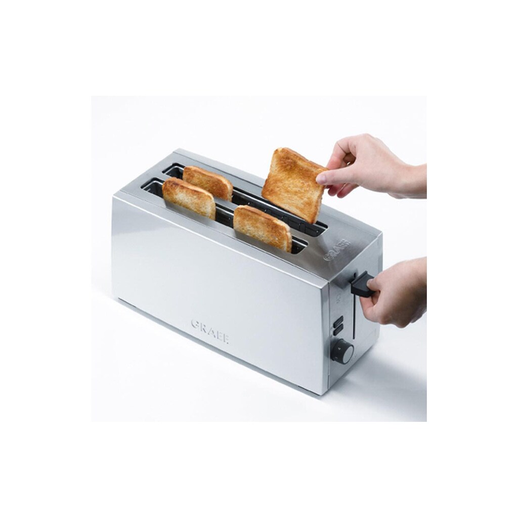 Graef Toaster »TO 100«, 4 kurze Schlitze, für 4 Scheiben, 1380 W