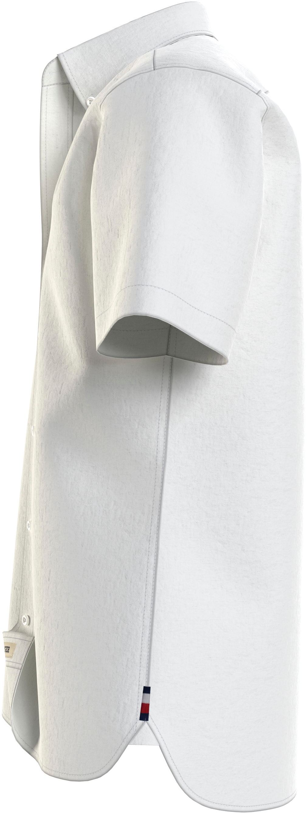 Tommy Hilfiger Kurzarmhemd »PIGMENT DYED LINEN RF SHIRT«, mit feiner Struktur