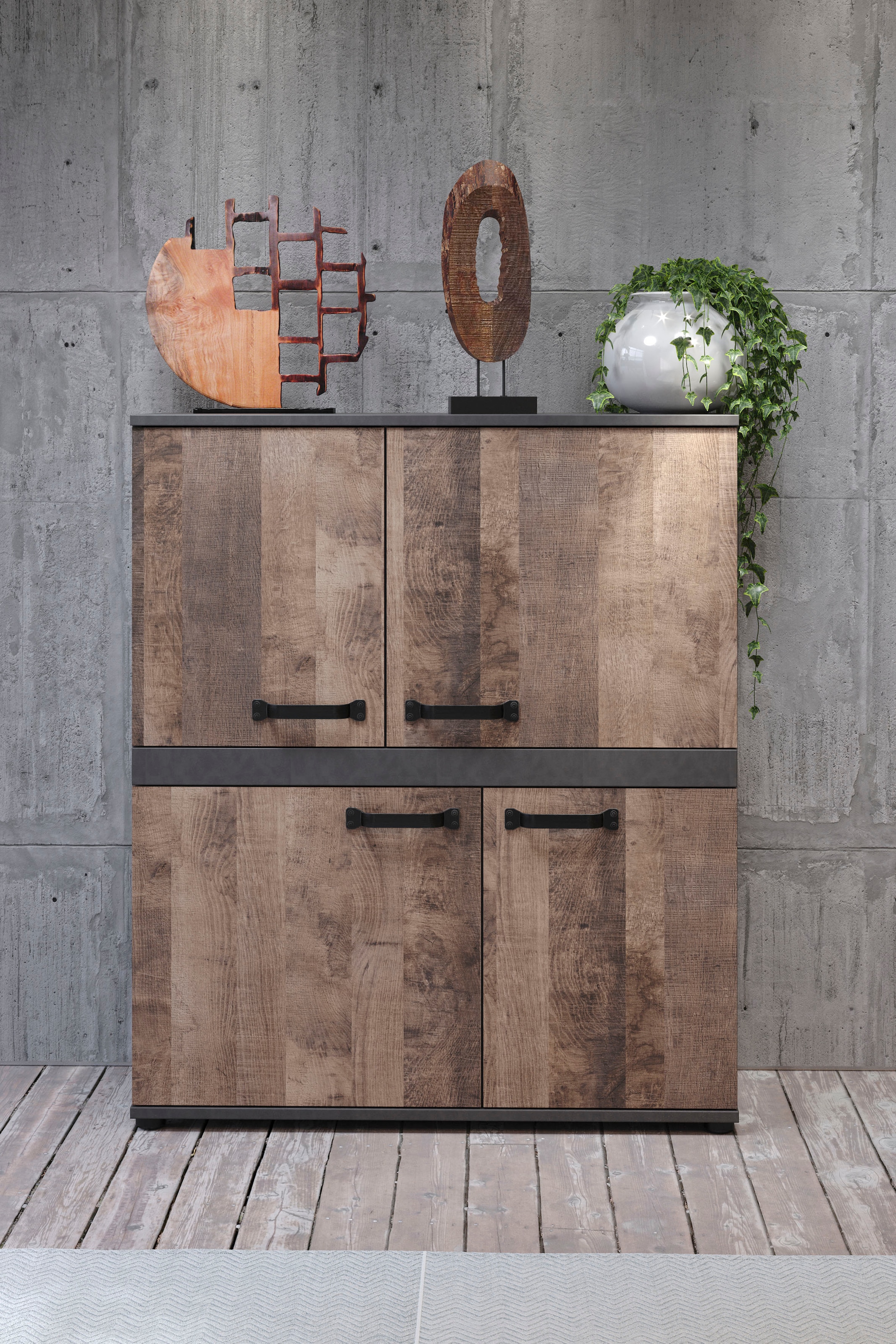 trendteam Highboard »Stripe«, Höhe 118 cm