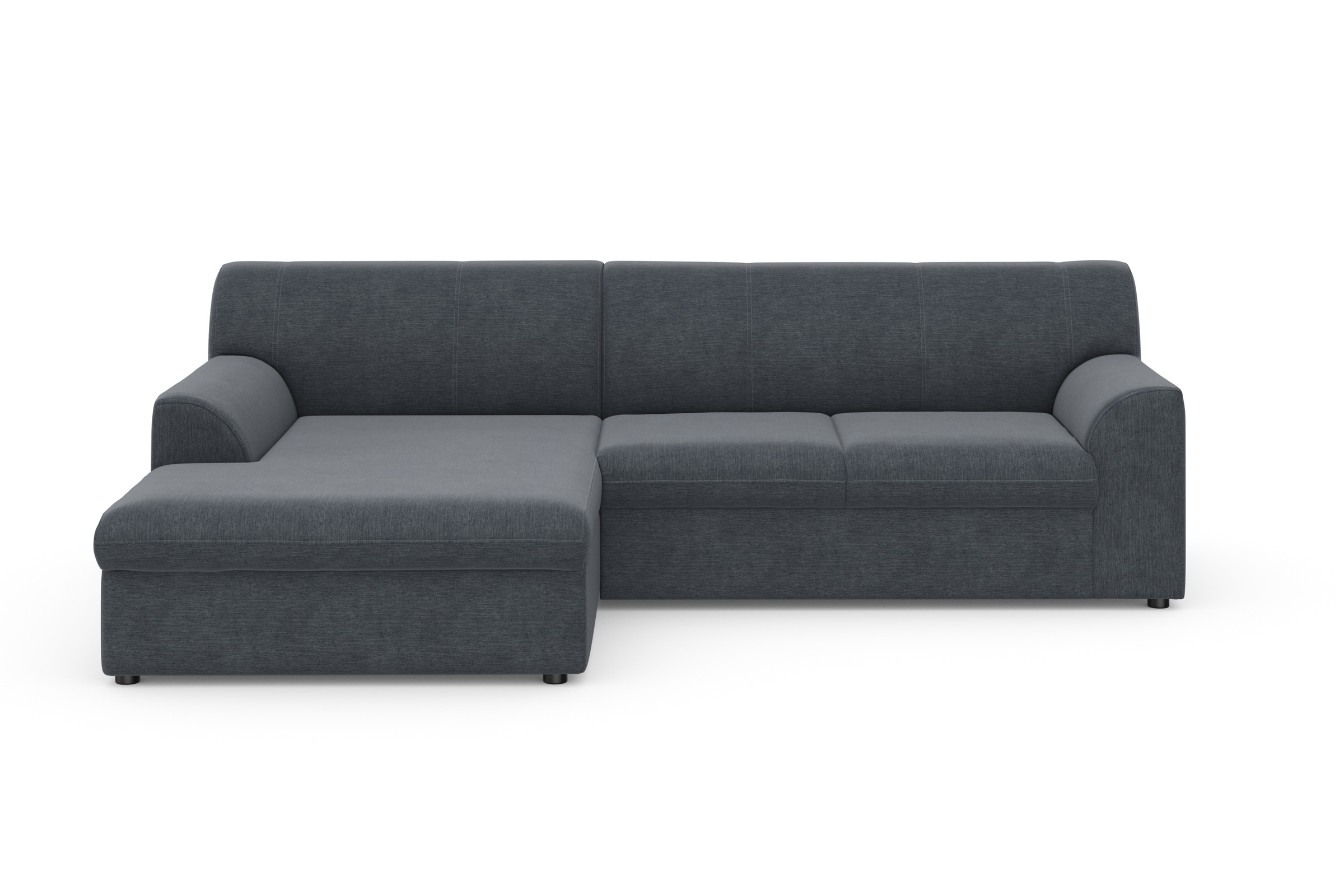 DOMO collection Ecksofa »Topper, elegant und zeitlos, kompaktes Stellmass 245/155cm, L-Form«, mit Recamiere, wahlweise mit Schlaffunktion