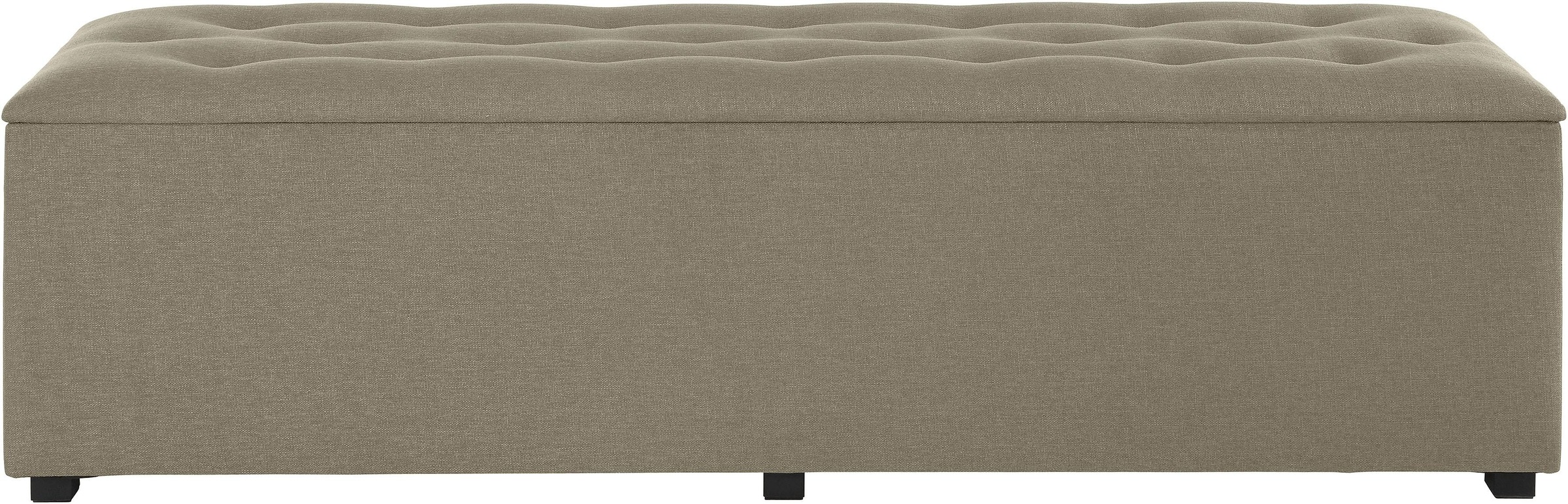 Places of Style Hockerbank »Knobbed«, Hockerbank mit Stauraum, Breite 120 cm und 160 cm