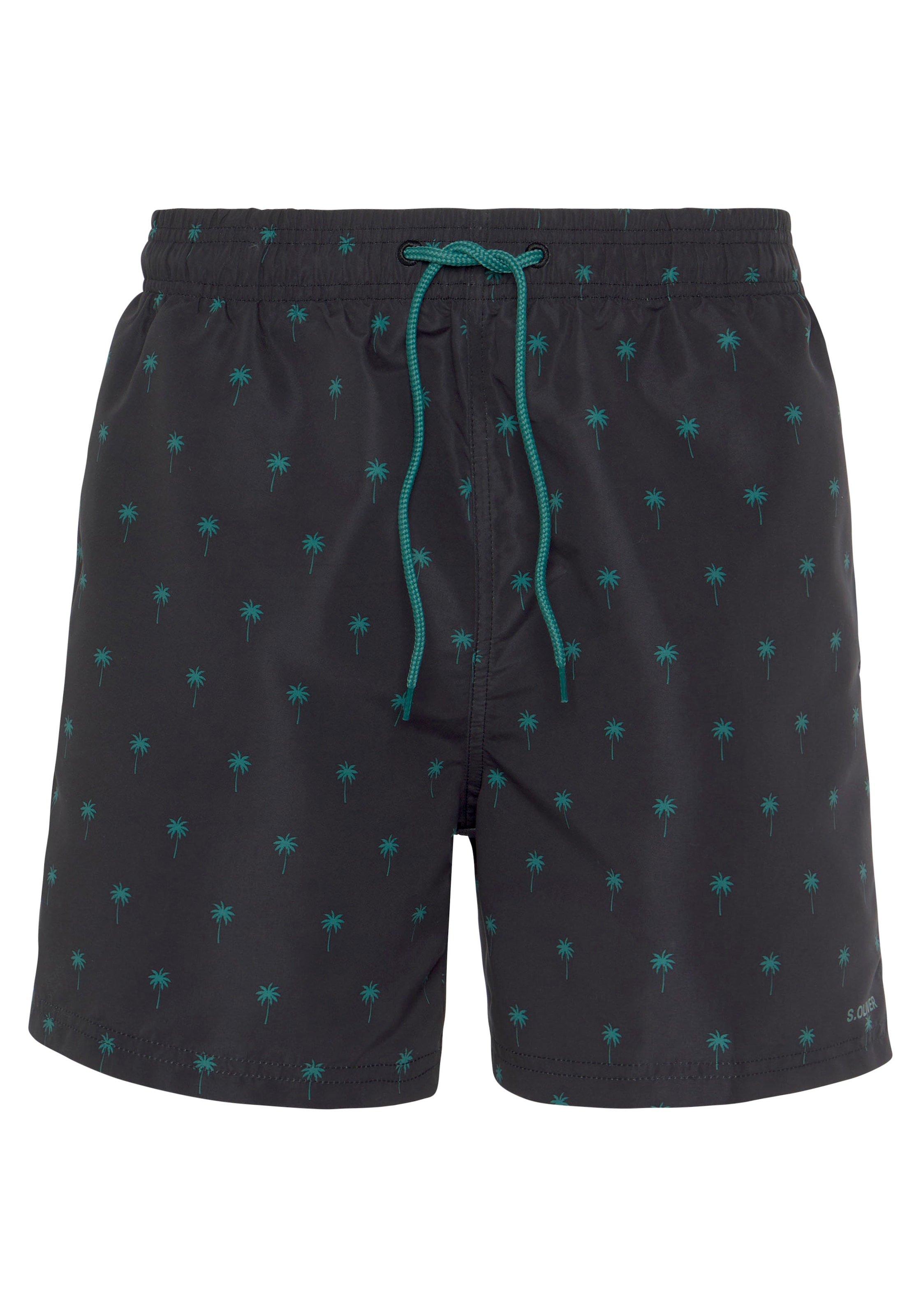 s.Oliver Badeshorts, mit Palmen-Design