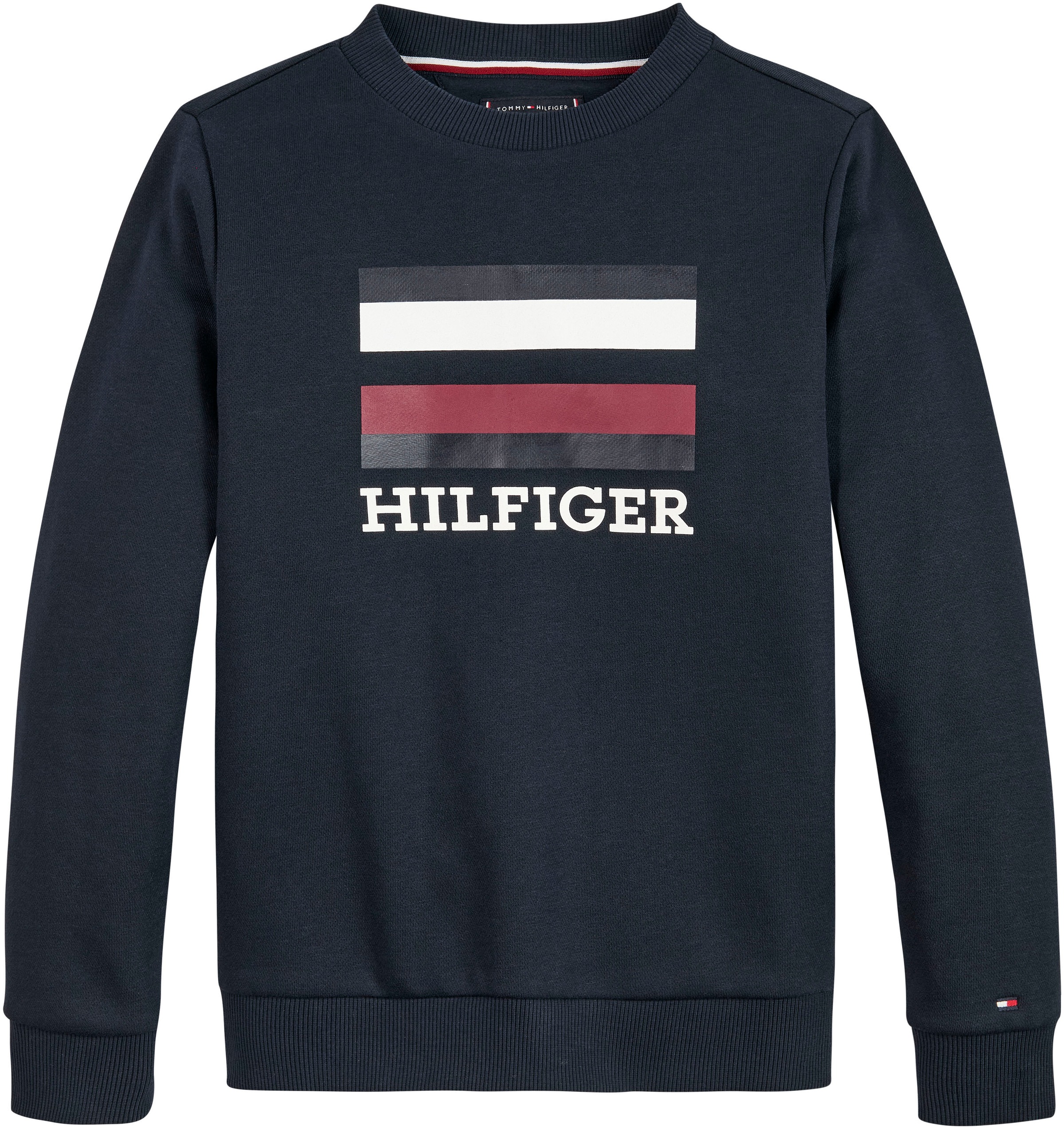 Tommy Hilfiger Sweatshirt »TH LOGO SWEATSHIRT«, mit grosser Hilfiger Flag & Logo-Schriftzug