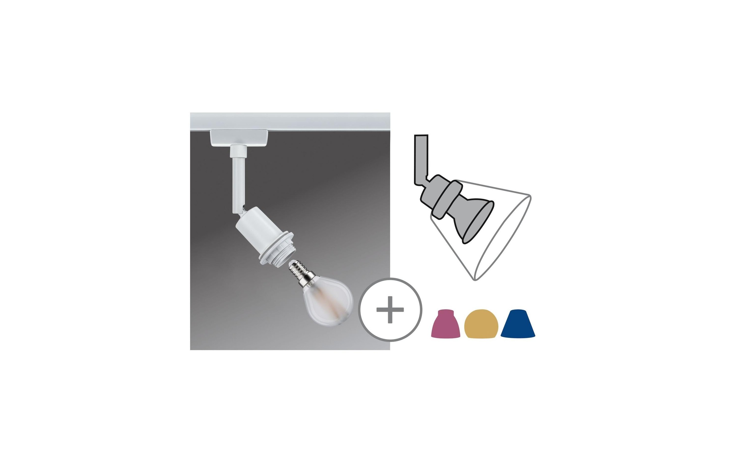 Paulmann Deckenspot »URail DecoSys«, Leuchtmittel E14 | LED wechselbar