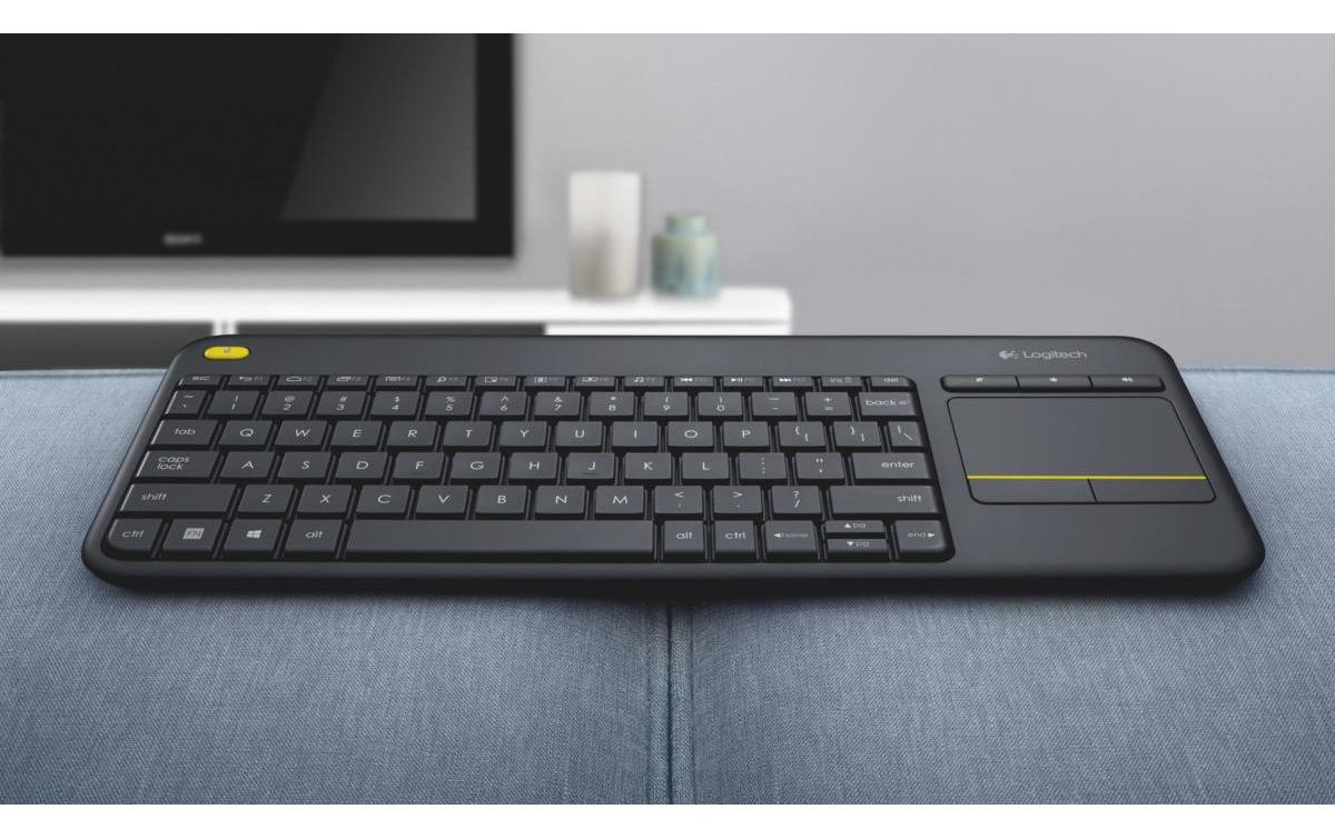 Logitech PC-Tastatur »K400 Plus CH-Layout«, (Ziffernblock-Touchpad)