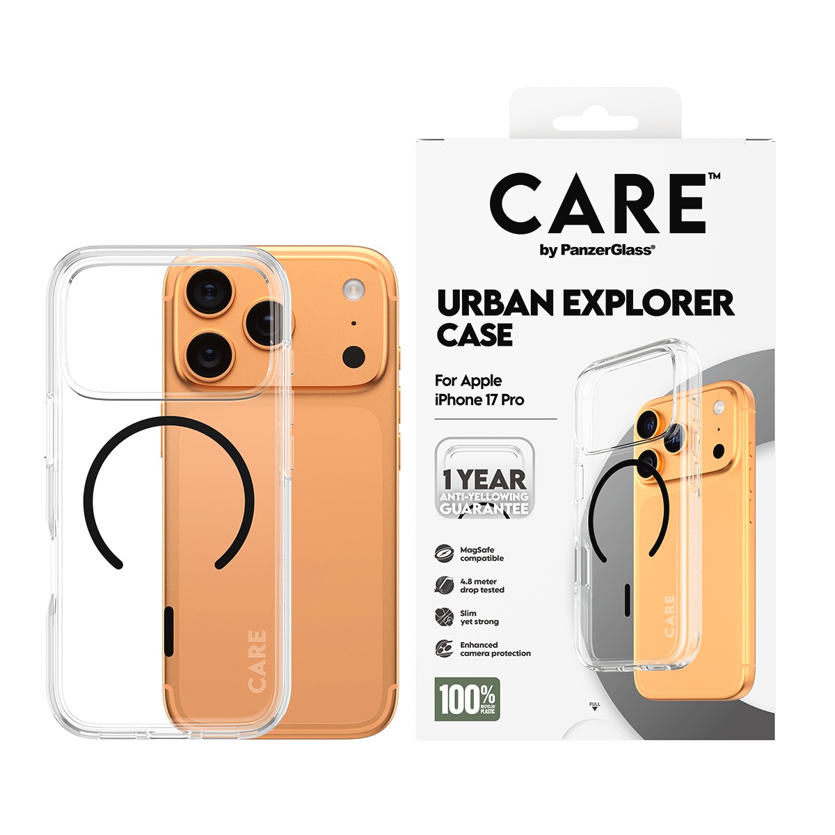 CARE by PanzerGlass Handyhülle »Urban Explorer Case für Apple iPhone 17 Pro« Apple iPhone 17 Pro Backcover, Schutzhülle, Handyschutzhülle, Case, Schutzcase, stossfest
