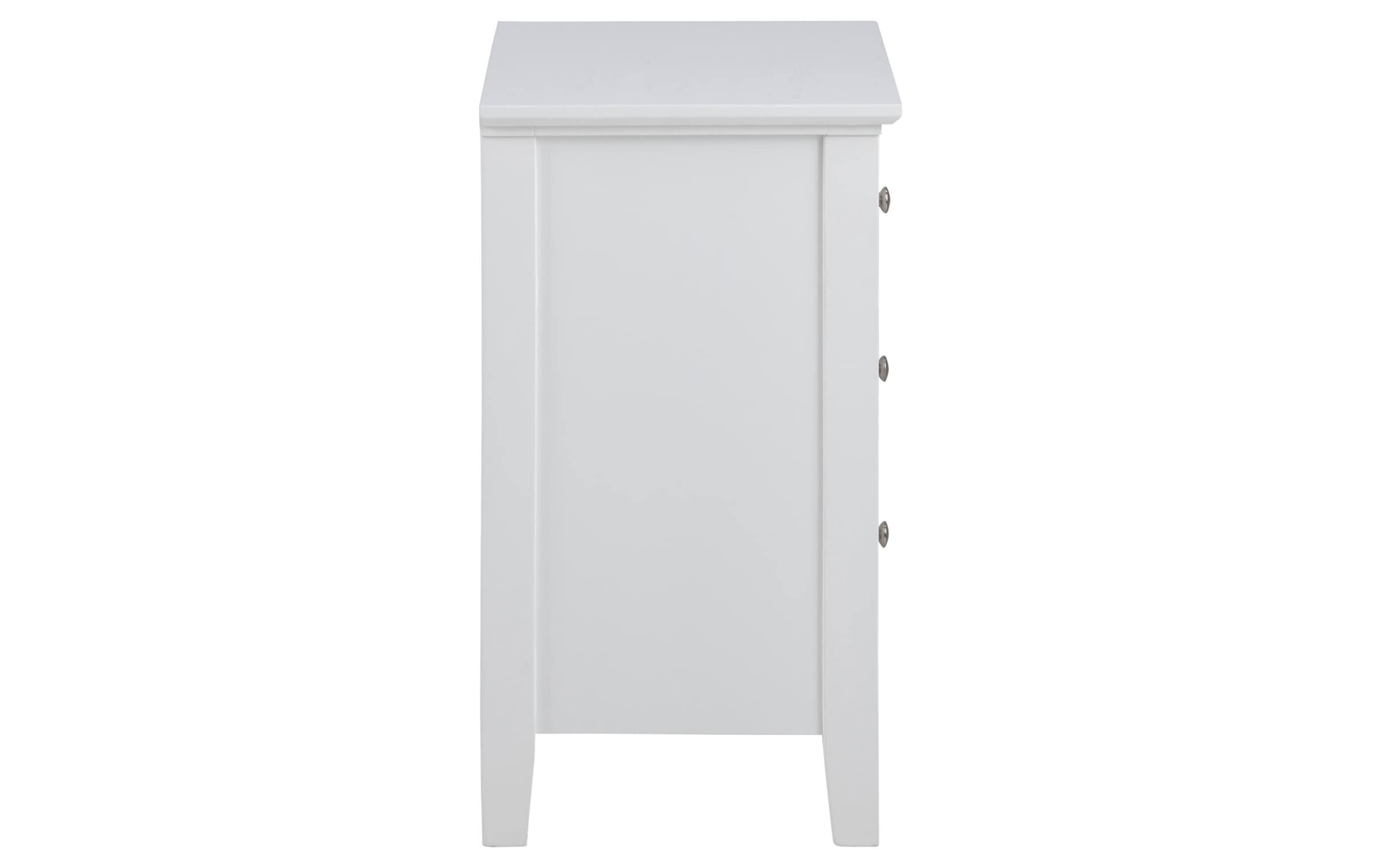 AC Design Nachttisch »Linnea 45 cm x 62.8 cm, Weiss glanz«