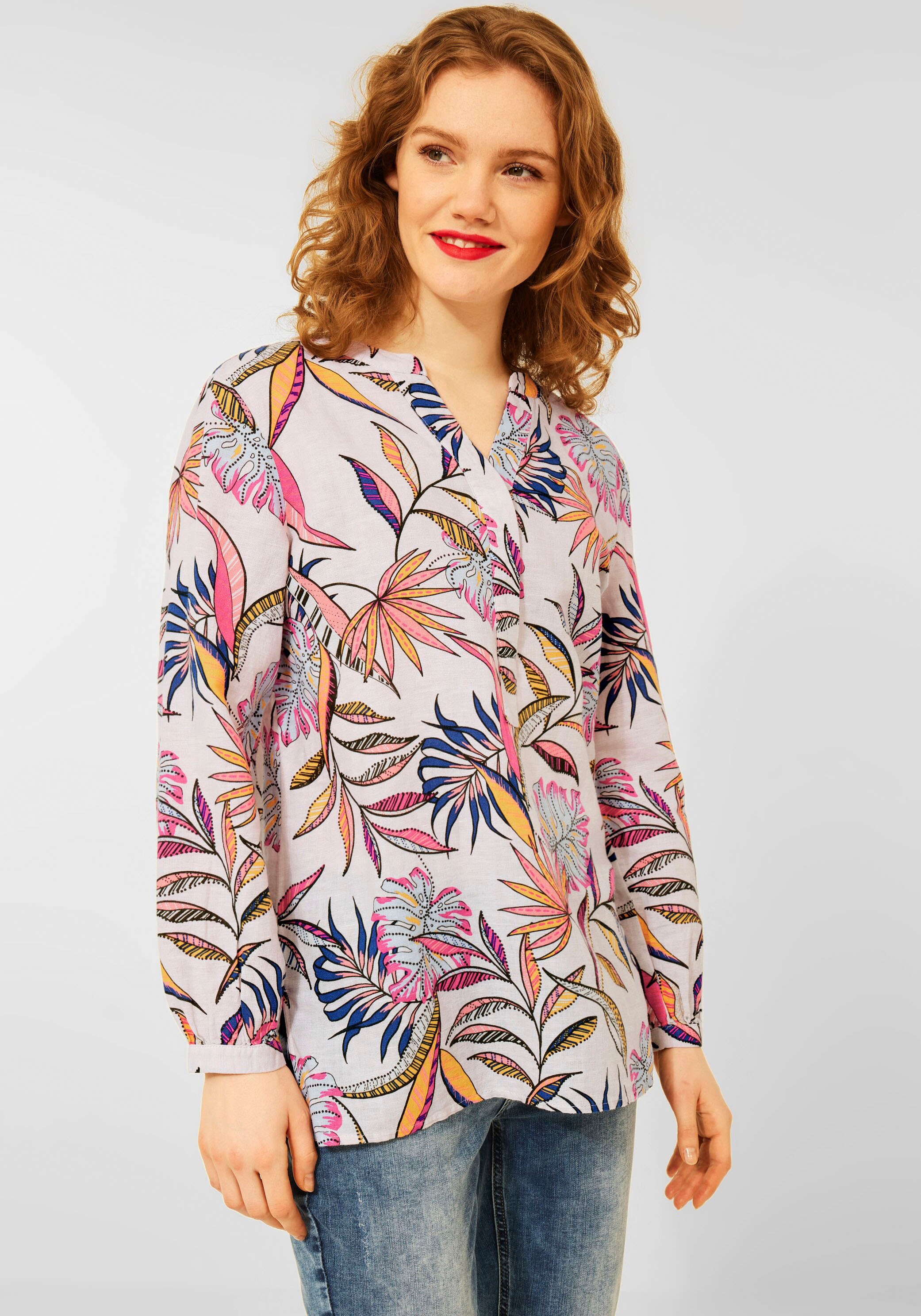 STREET ONE Longbluse, mit tropischem Blumenprint kaufen