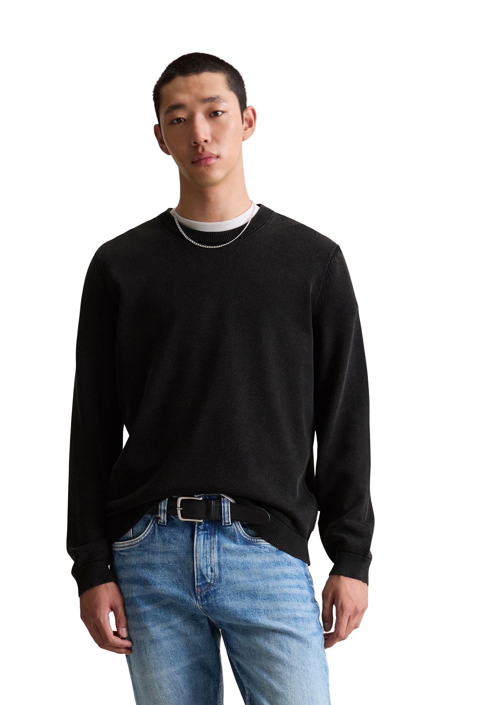 Marc O'Polo DENIM Strickpullover regular fit, Rundhals, sanfte Struktur