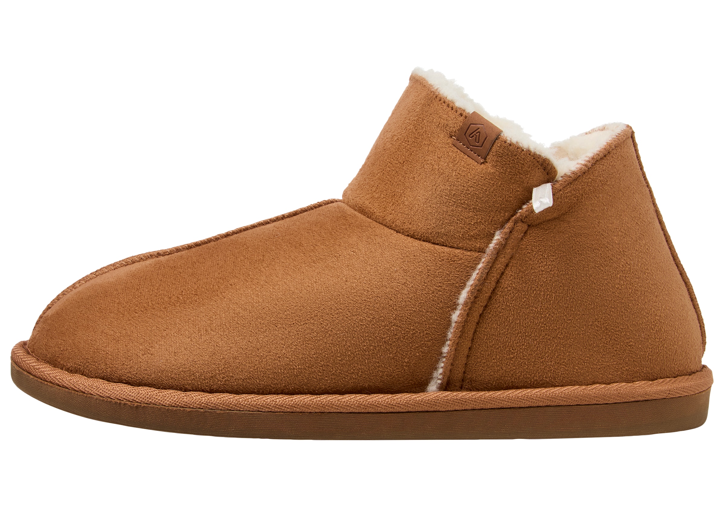 Apollo Hausschuh »LADIES HOME BOOTS SUEDE«, mit Logoprägung und kuscheligen, wärmenden Innenfutter