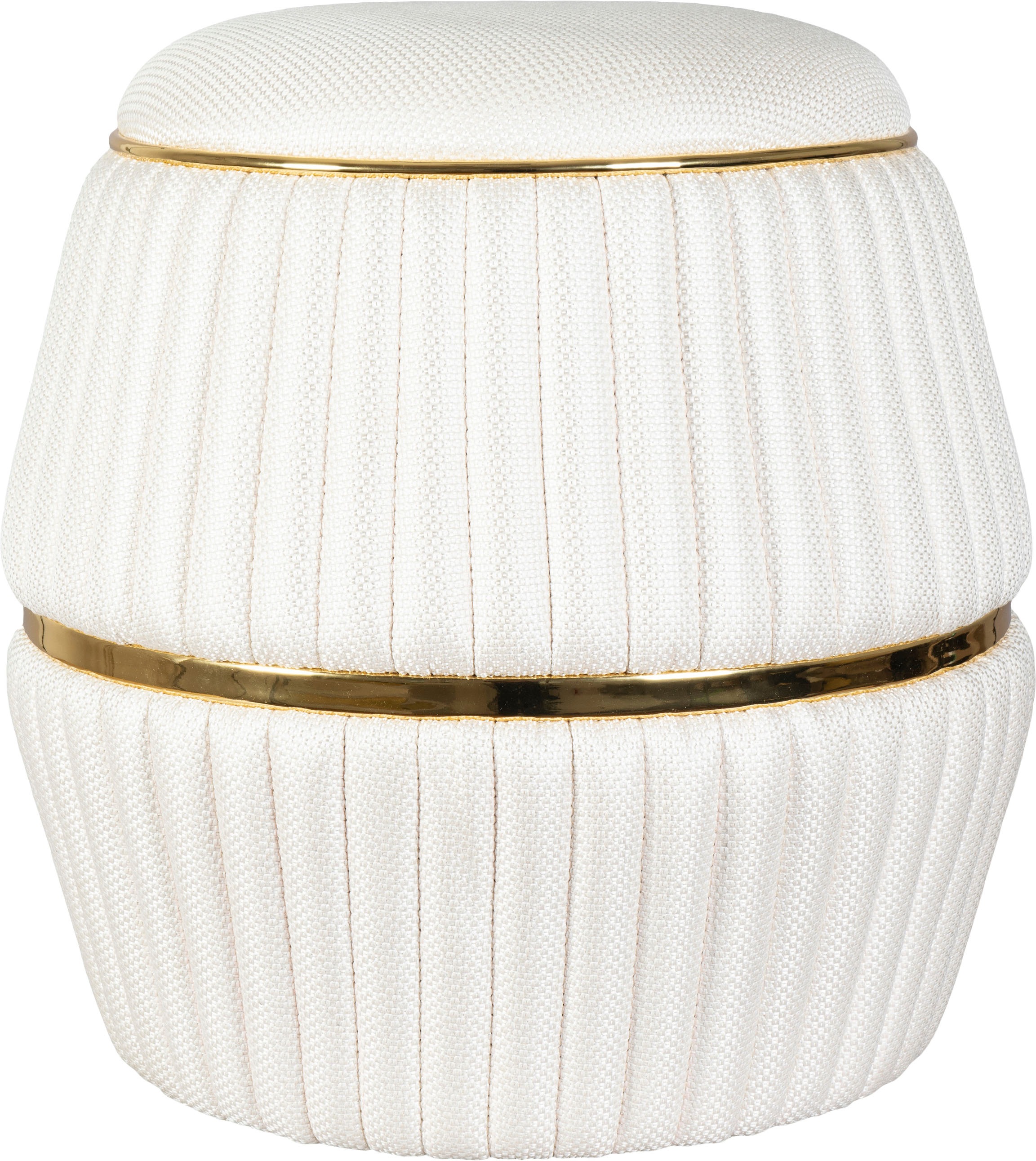 Kayoom Sitzhocker »Hocker Doric, trendiger Look, ästhetische Farbgebung, schöne Steppung«, (1 St.), komfortabel, hochqualitativ, pflegeleicht, in vielen Räumen zuhause