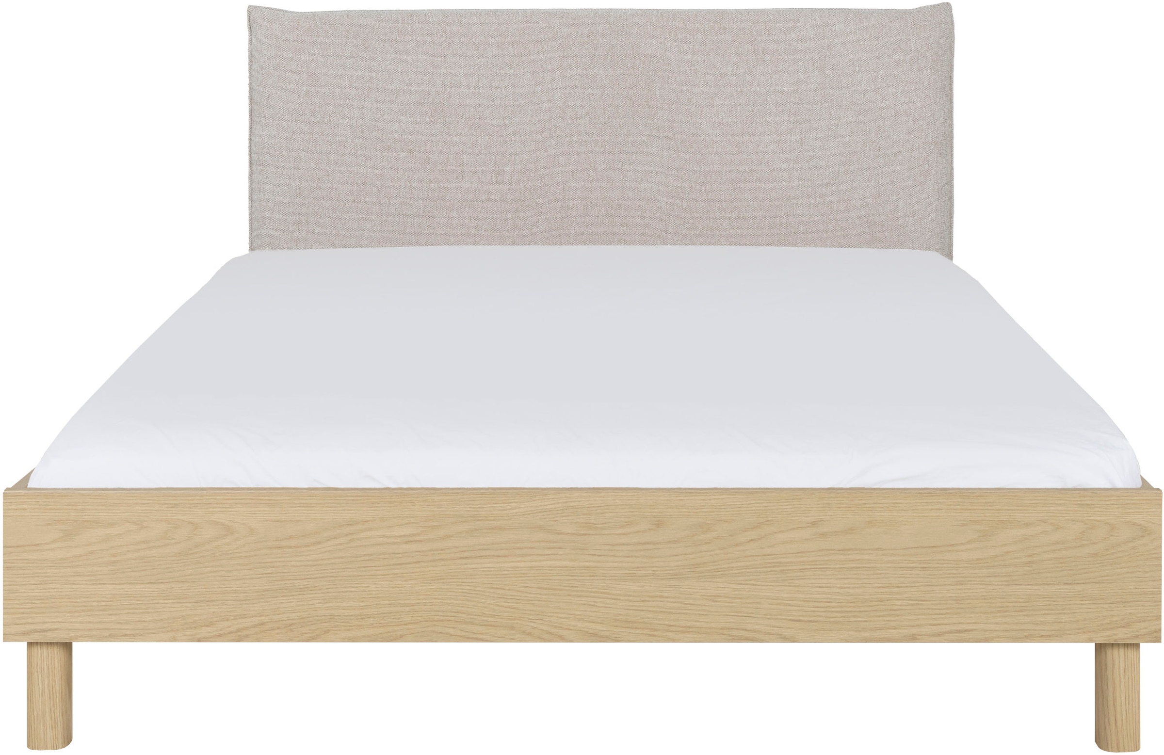 Gami Einzelbett »Auriol« Bett 160 / 200 mit gepolstertes Kopfteil aus Textil