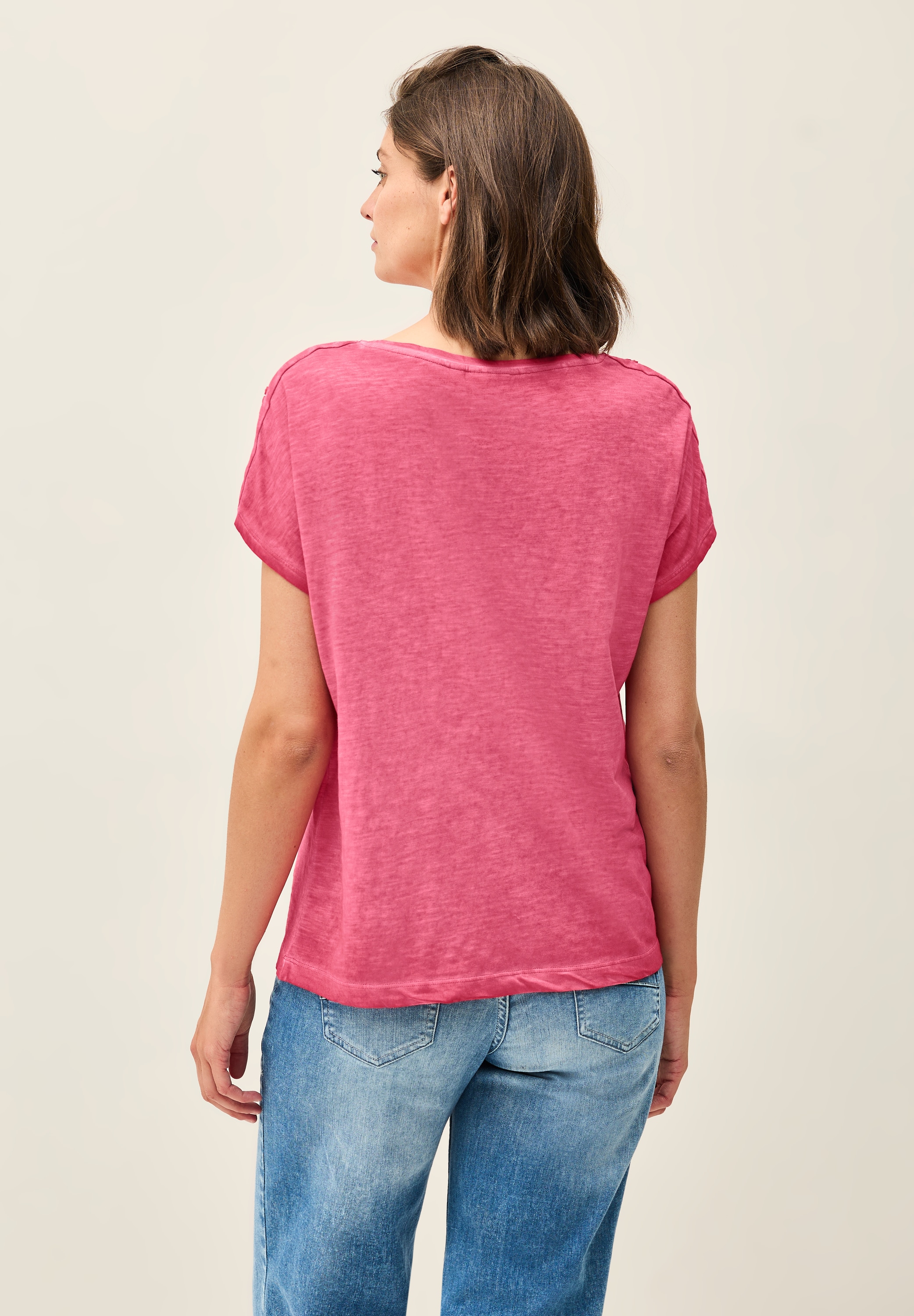 Cecil T-Shirt, mit Knopfdetails an der Schulter