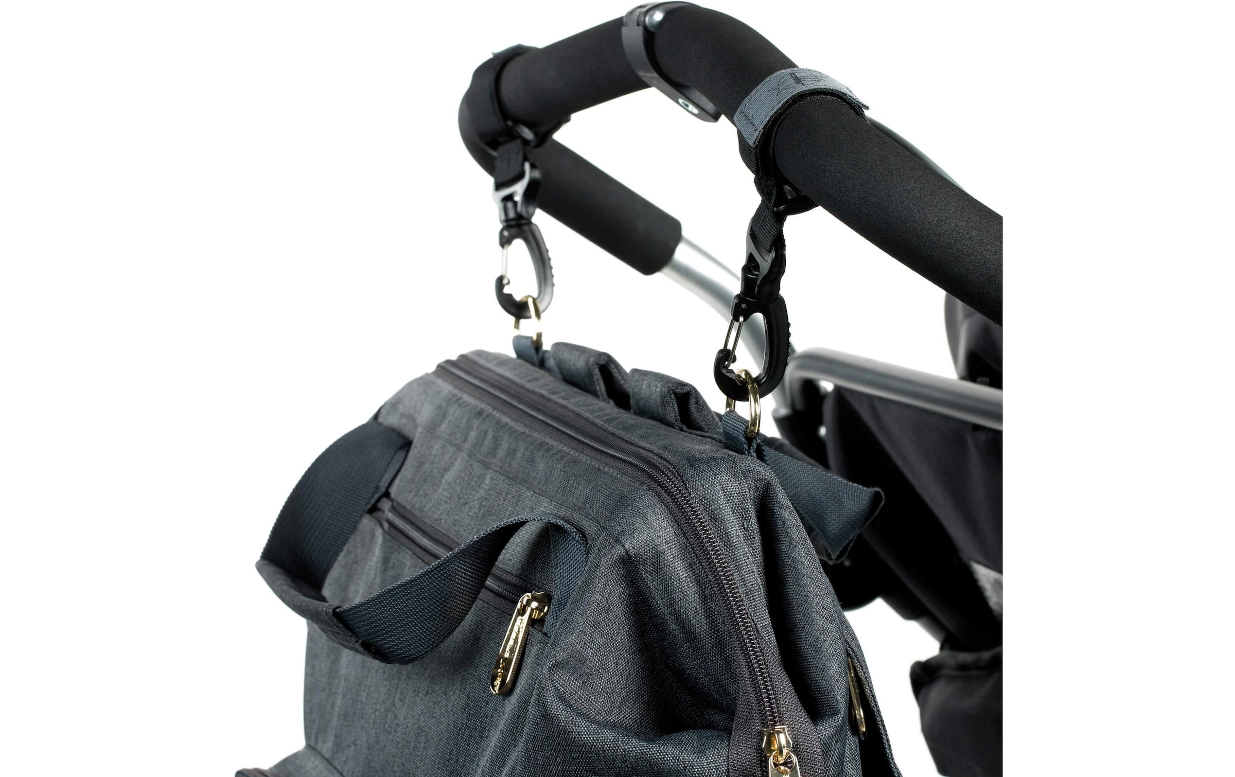 LÄSSIG Wickelrucksack »Glam Goldfarbenie Anthracite«