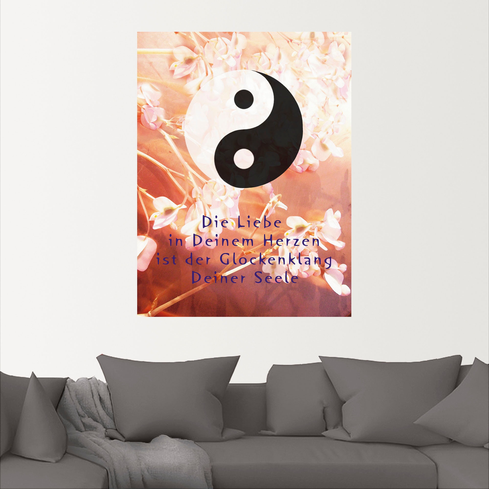 Artland Wandbild »Yin Yang Glockenklang«, Spirituelle Bilder, (1 St.), als Poster, Wandaufkleber in verschied. Grössen