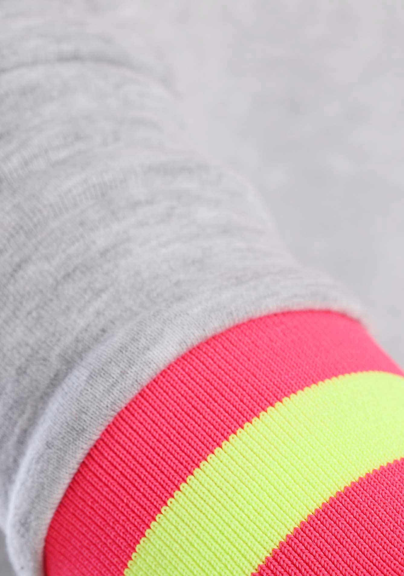 Zwillingsherz Sweatshirt, mit aufgesticktem Smiley und "Good Mood"-Schriftzug