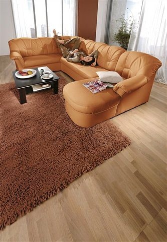 DOMO collection Wohnlandschaft »Papenburg, zeitlose Rückensteppung, elegante Formensprache, U-Form«, in grosser Farbvielfalt, wahlweise mit Bettfunktion