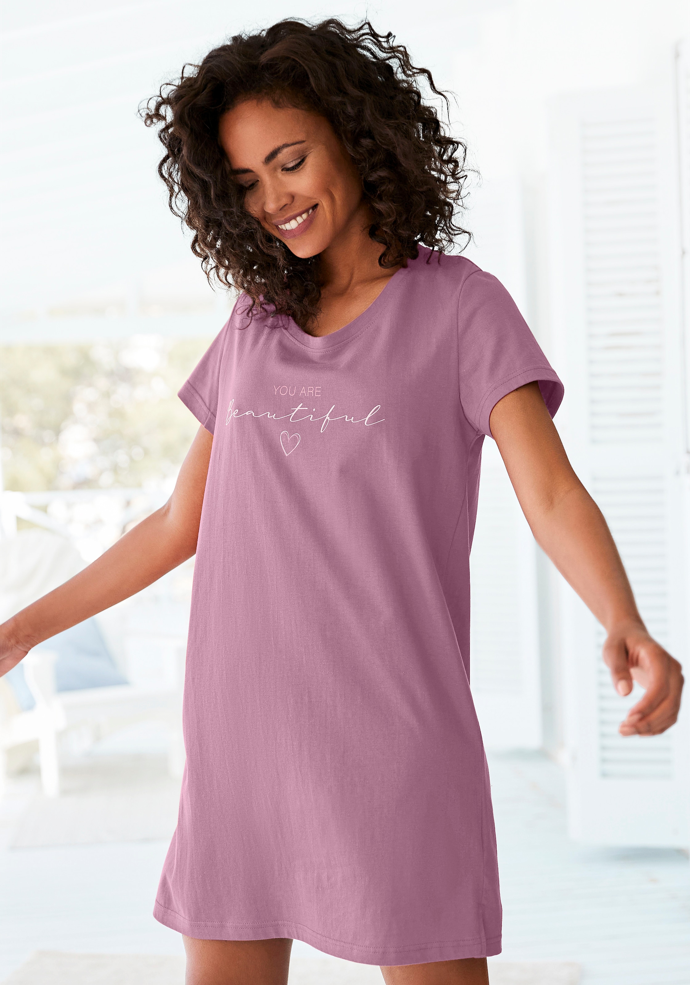 Vivance Dreams Bigshirt mit Frontdruck