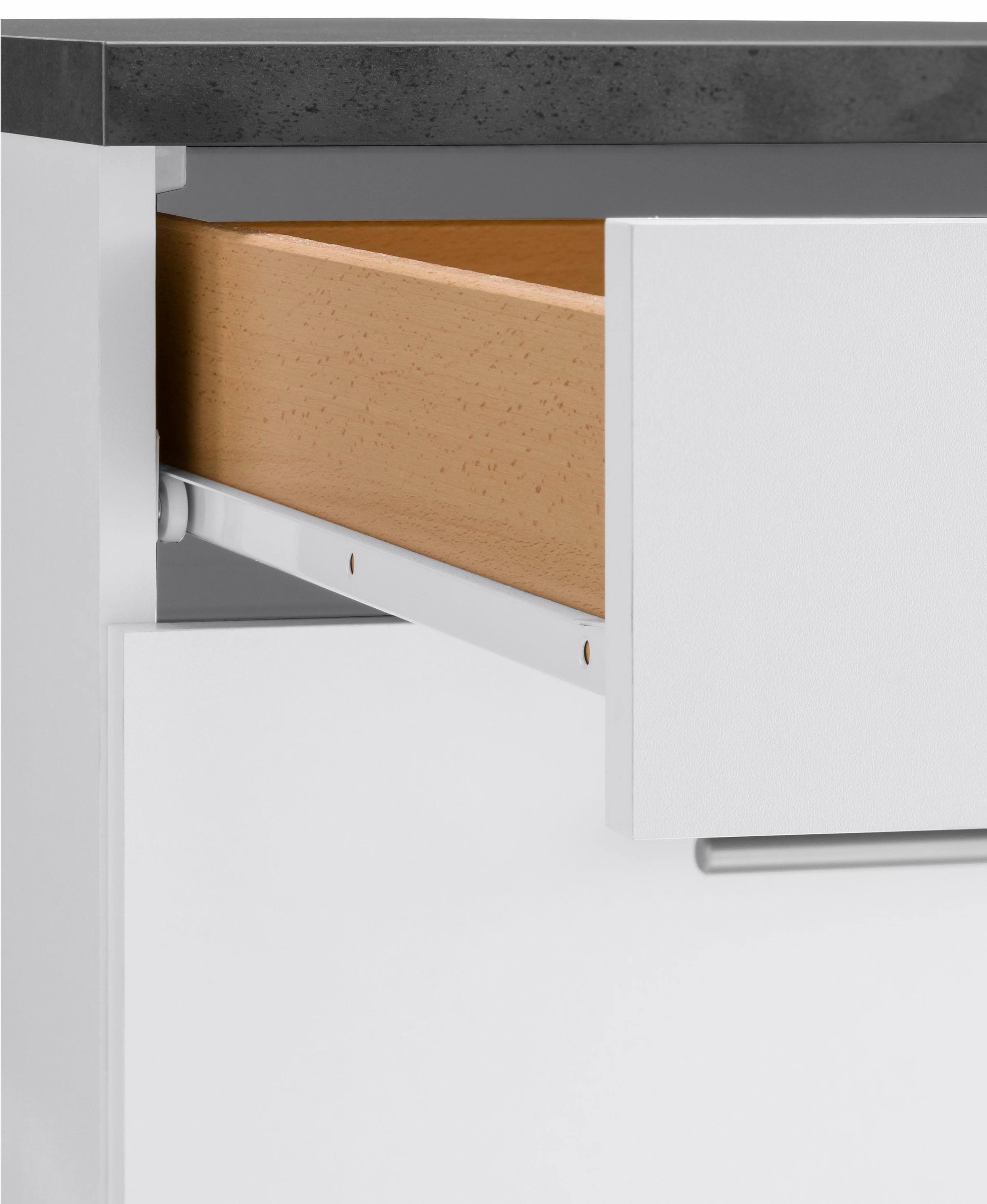 OPTIFIT Küchenzeile »Mini«, Breite 210 cm, wahlweise mit E-Geräten, mit Arbeitsplatte