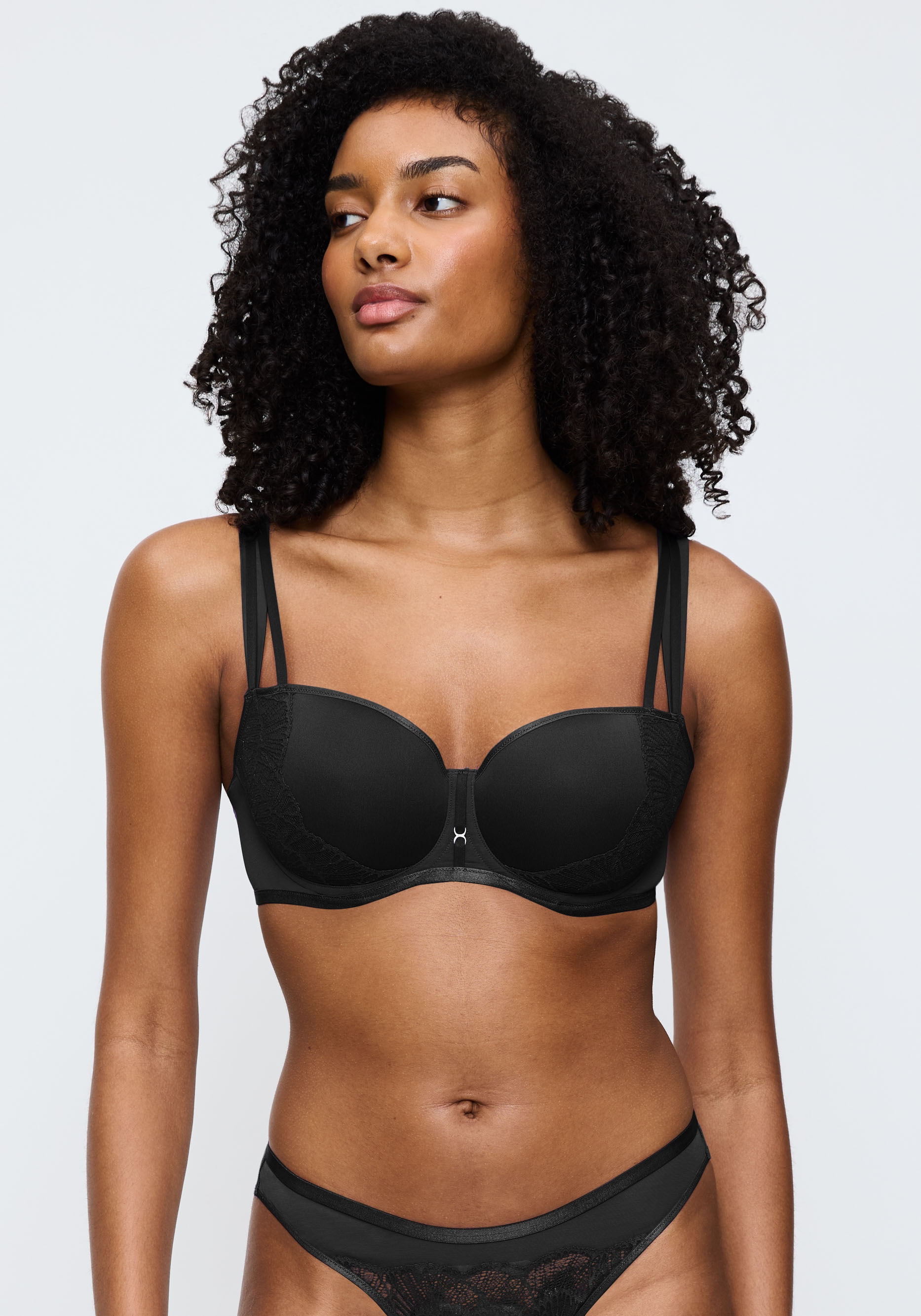 Triumph Balconette-BH »Palina Moonlight Kiss« Triumph x Palina Rojinski, gefütterte Spacer-Cups, Spitze, Glitzergarn