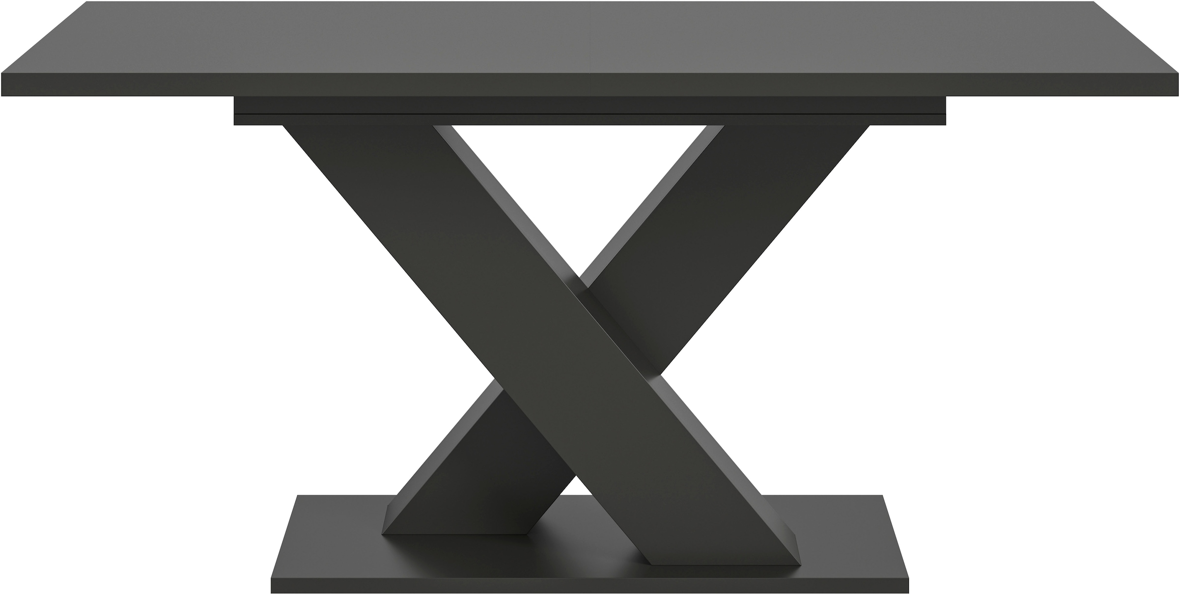 INOSIGN Esstisch »Motus, ausziehbar 150 -190 cm, inklusive 40 cm Einlegeplatte«, (Set, 1 St.), X-Gestell mit Bodenplatte, Tisch, Küchentisch, Esszimmer, Küche