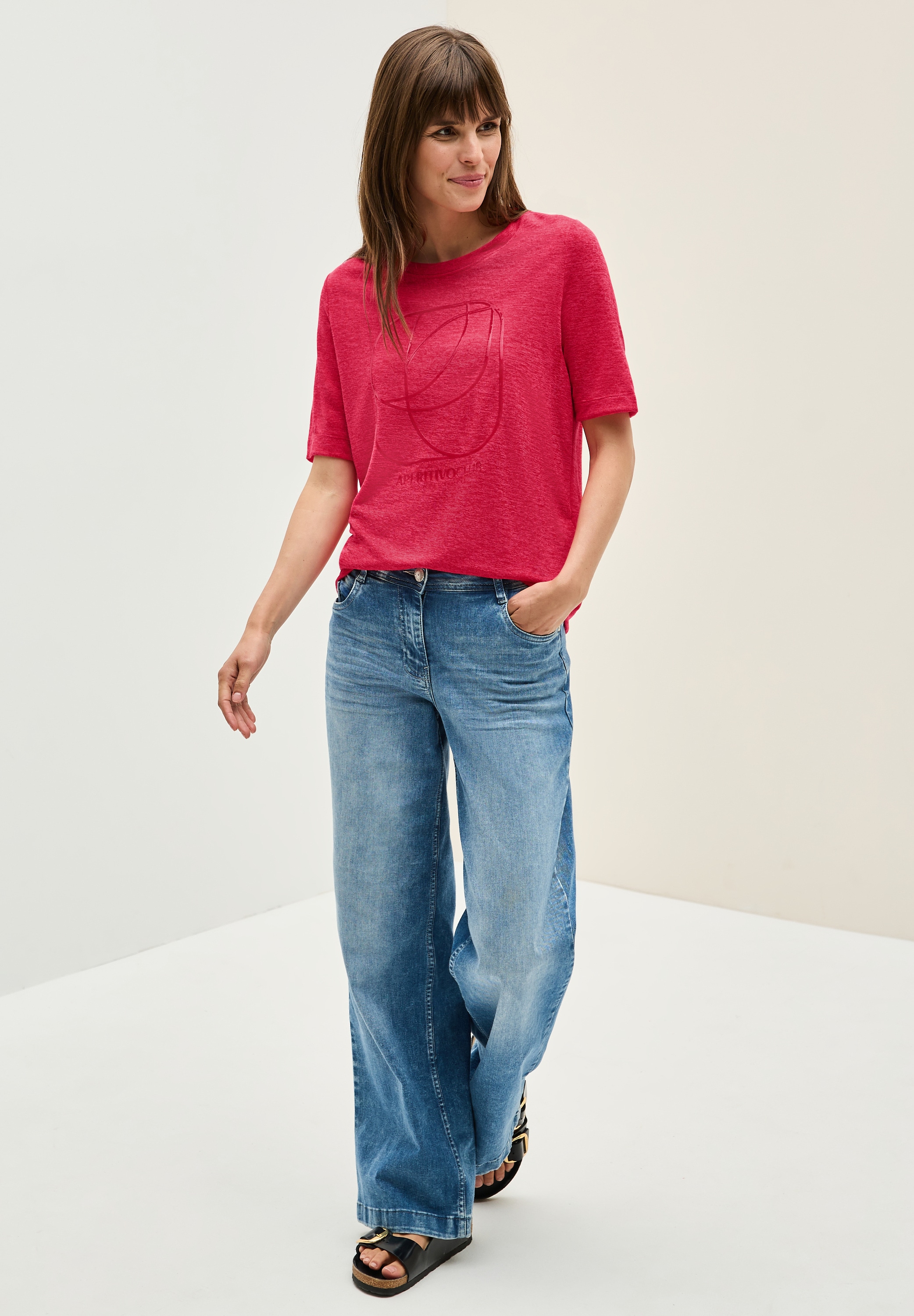 Cecil T-Shirt, mit tonalem Print
