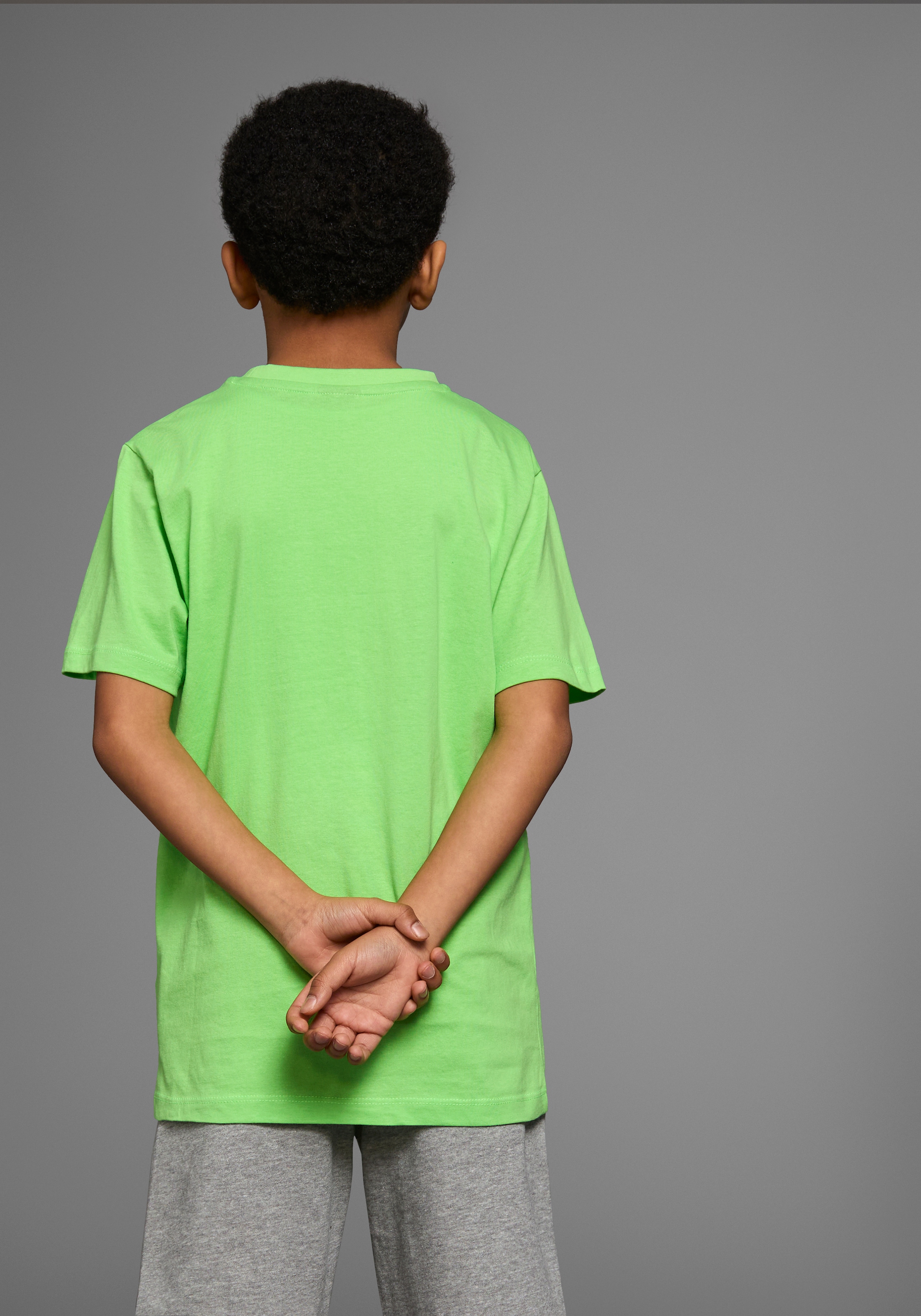 KIDSWORLD T-Shirt »Mit Spruch: WOLLEN IST WIE MACHEN....«, Kurzarm, Basic-Passform, bedruckt, Rundhalsausschnitt