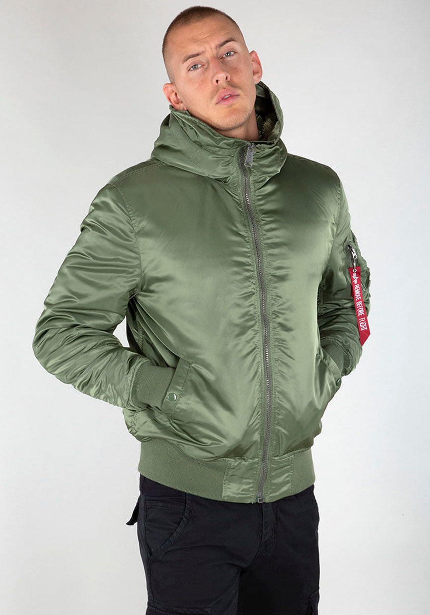 Alpha Industries Bomberjacke »MA-1 HOODED«, mit Kapuze