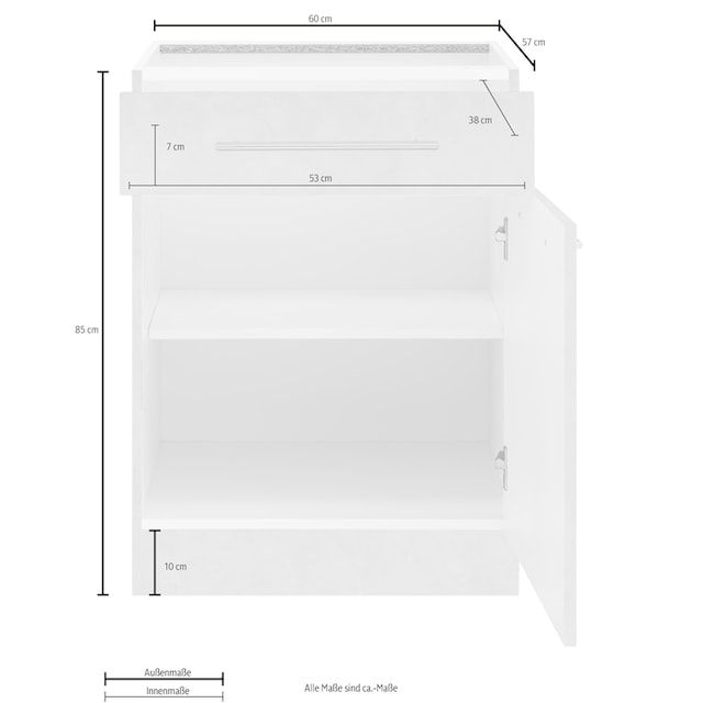 wiho Küchen Unterschrank »Flexi2«, Breite 60 cm online kaufen |  Jelmoli-Versand