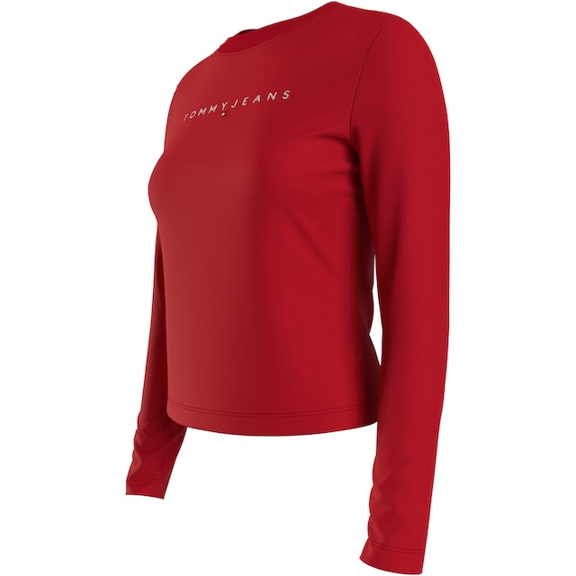 Tommy Jeans Langarmshirt »Slim Linear Shirt Longsleeve«, mit Logostickerei  online shoppen bei Jelmoli-Versand Schweiz