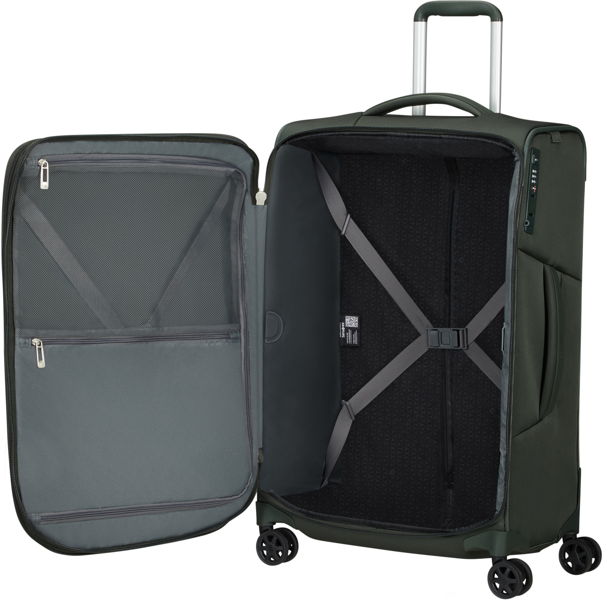 Samsonite Weichgepäck-Trolley »RESPARK exp, verschiedene Grössen und Farben«, 4 Rollen, Reisekoffer Aufgabegepäck Reisegepäck mit Volumenerweiterung