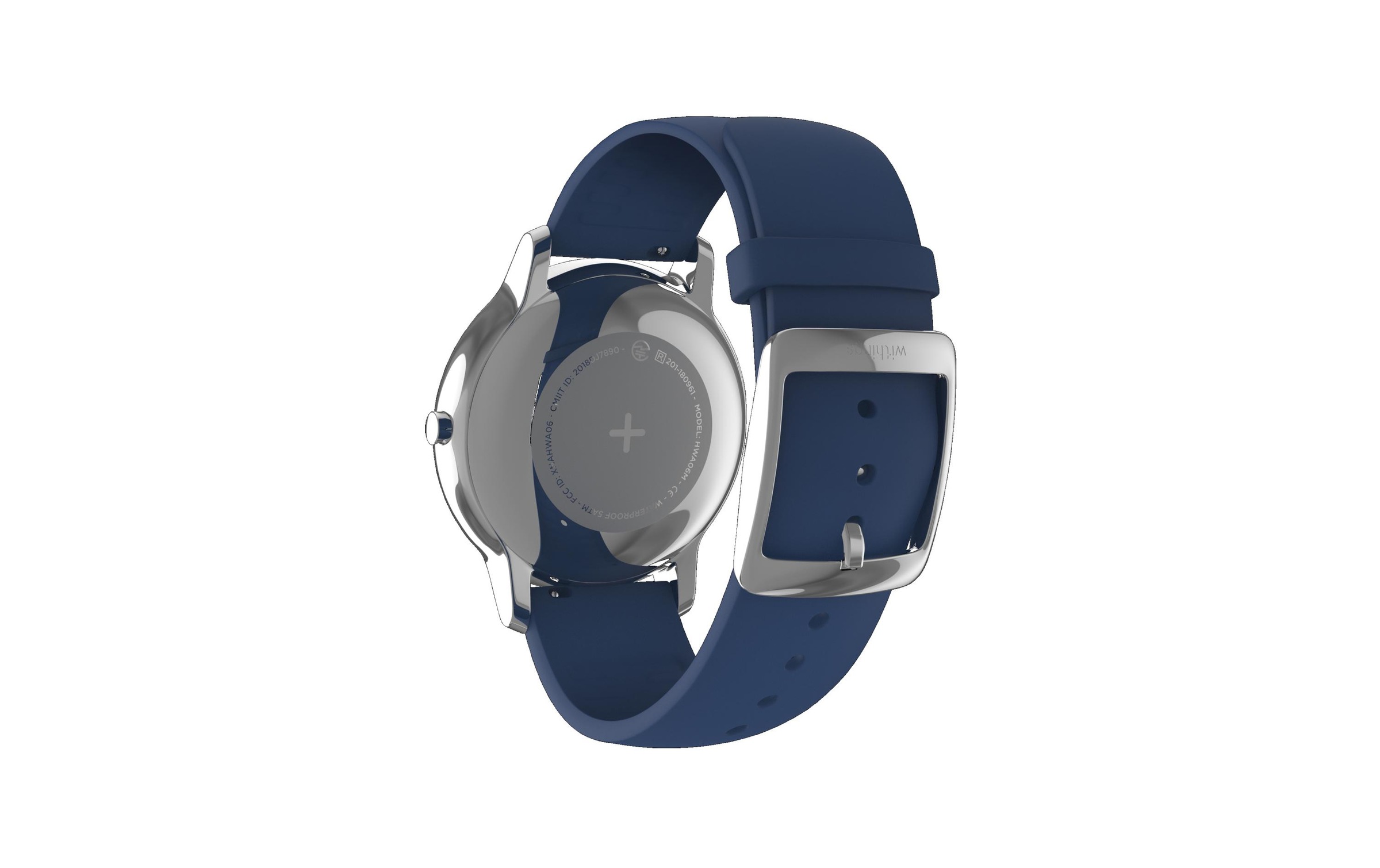 Withings Fitnessuhr »Aktivitätssensor Move Timeless Chic Silicone blau«