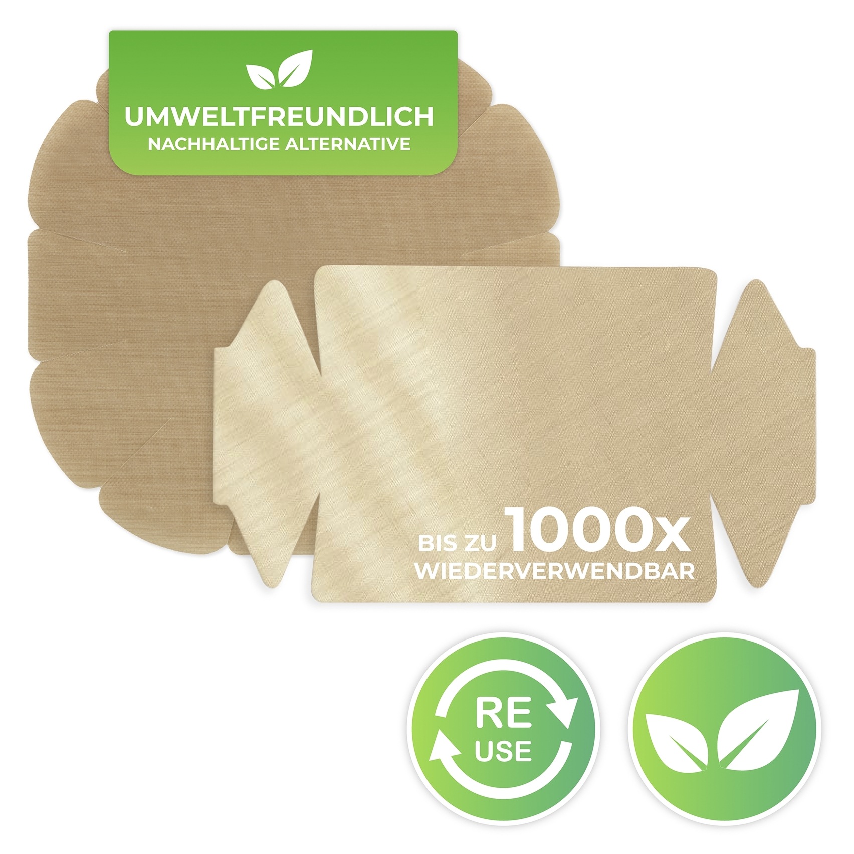 Maximex Backpapier »Antihaft-Backform-Zuschnitt«, mit Antihaft-Beschichtung, Set bestehend aus 1x rund, 1x eckig