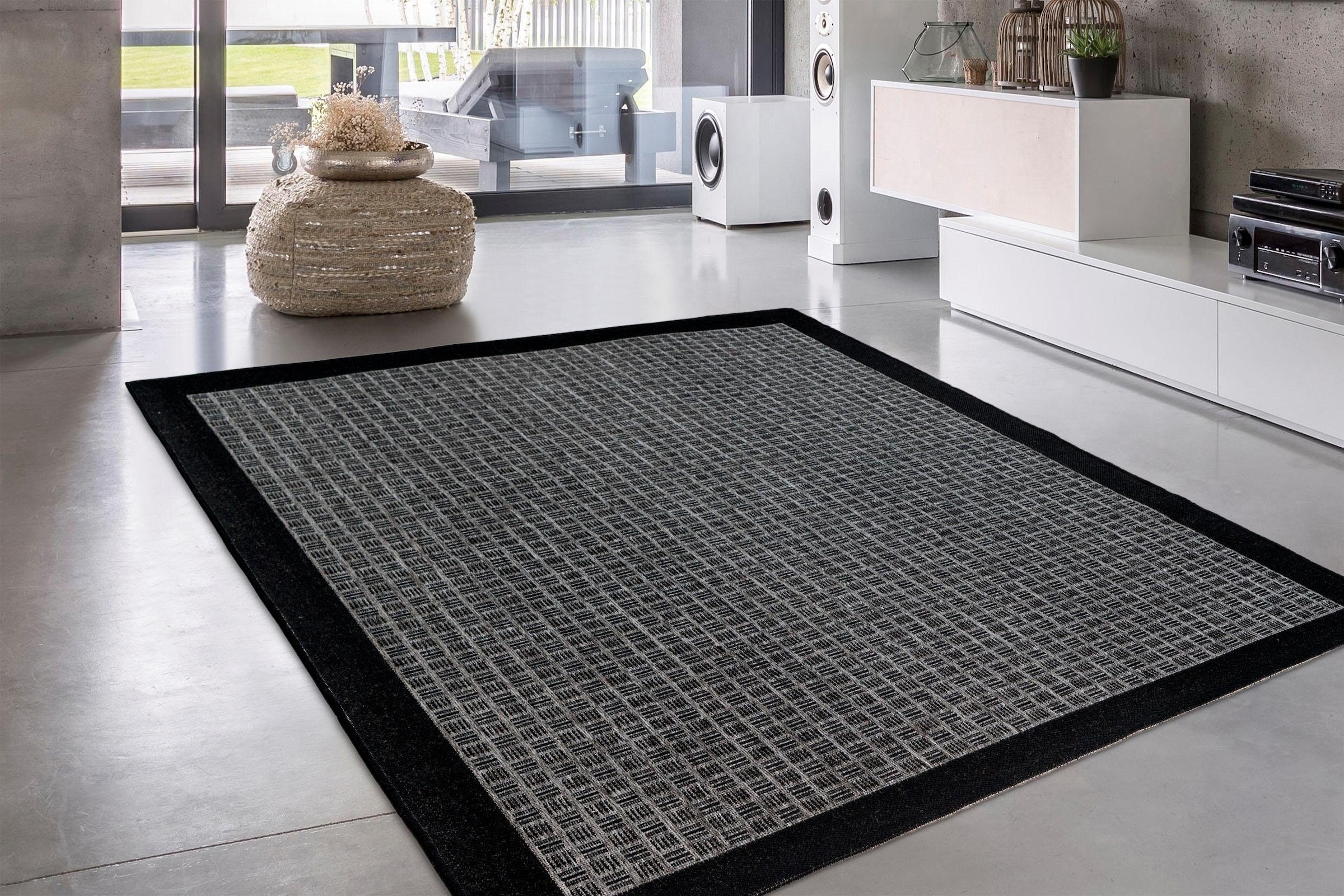 calo-deluxe Teppich »Perugia 1070«, rechteckig, 7 mm Höhe, In- und Outdoor geeignet, pflegeleicht, Wohnzimmer