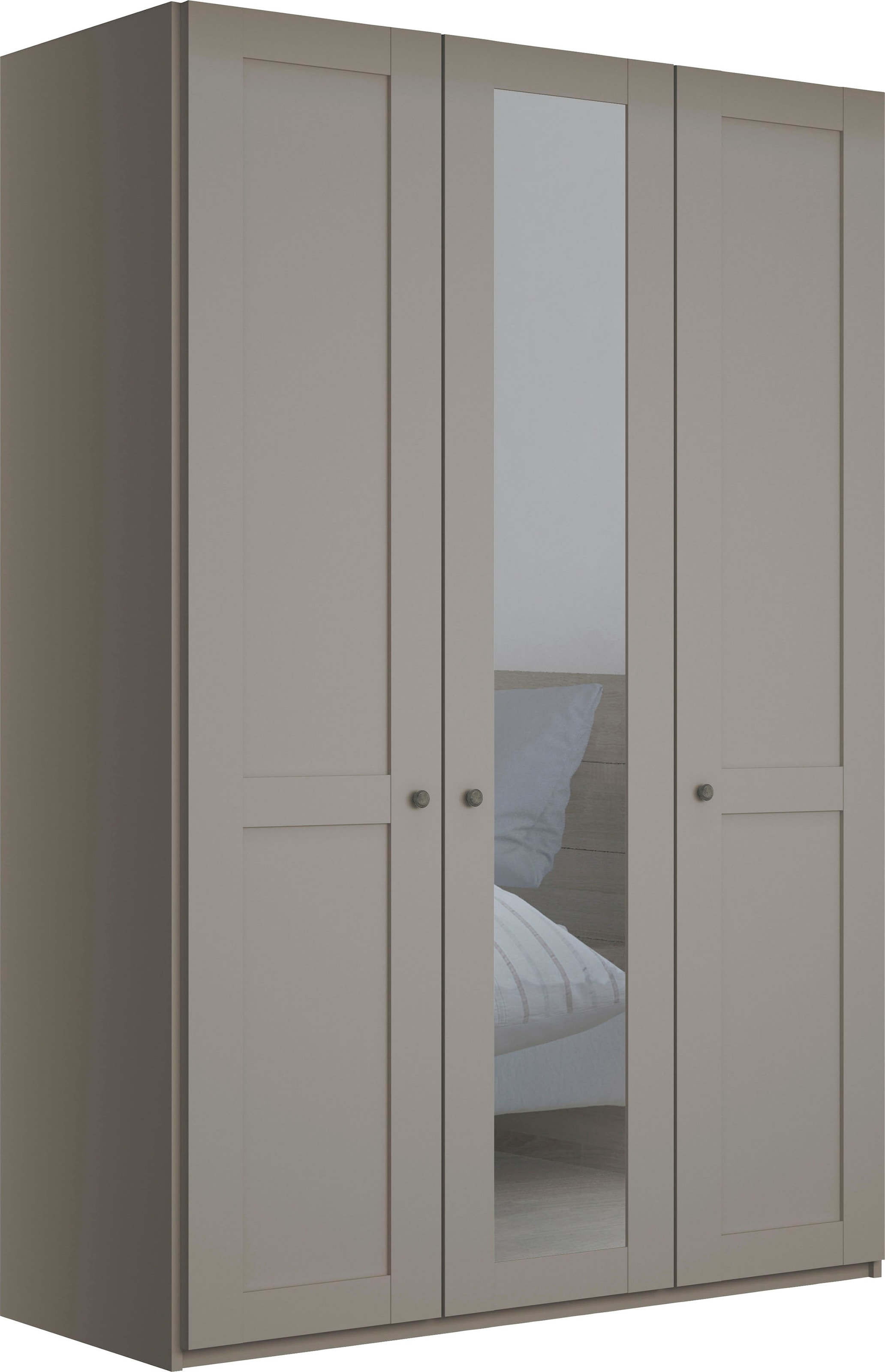 WIEMANN Drehtürenschrank »Göteborg, mit 95° Öffnungswinkel, Made in Germany«, inkl. Spiegel und Türendämpfung, moderner Landhausstil