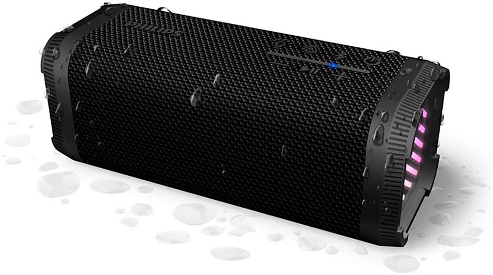 Philips Bluetooth-Lautsprecher "TAS2000" (Bluetooth Beleuchtungseffekte Lautstärkeregelung Pairing 10 W)