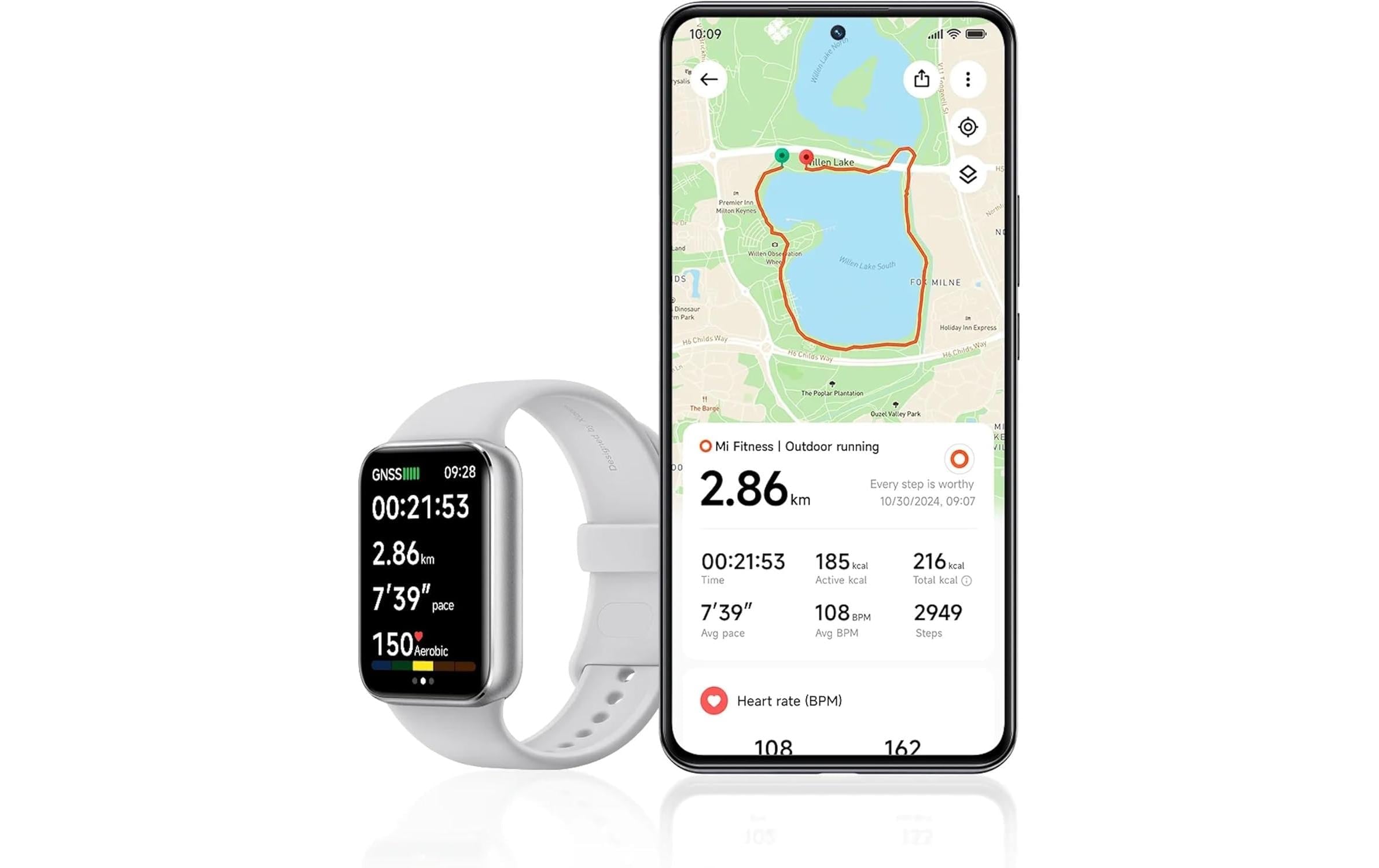 Xiaomi Fitnessuhr »Smart Band 9 Pro«, (/ 1.74 Zoll), Kompass, integriertes GPS