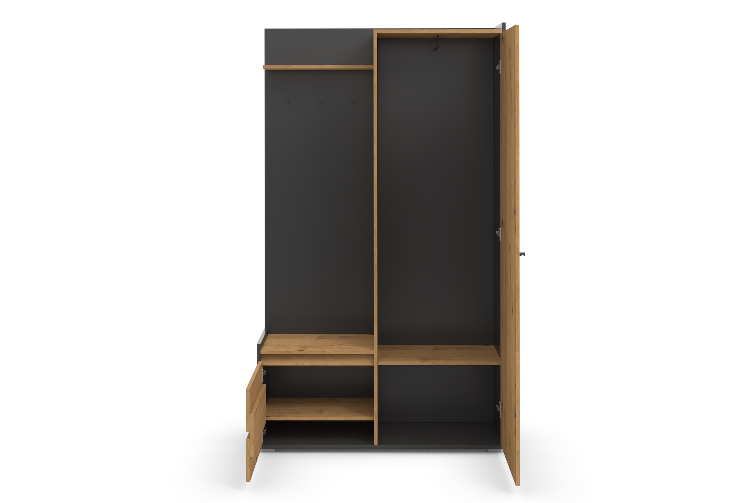 INOSIGN Garderobenschrank »Kosmo«, mit Spiegel Masse 118 x 30 cm, Höhe 190 cm, Breite 110 cm