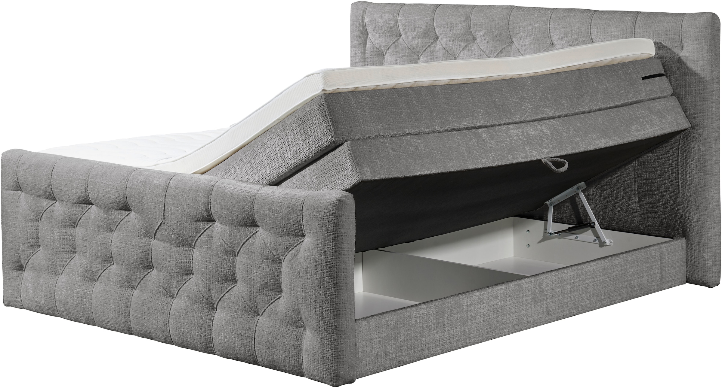 ED EXCITING DESIGN Boxspringbett »"Cashfield"! Topseller inkl. zwei Bettkästen & Topper«, erhältlich in den Grössen 160x200cm und 180x200cm