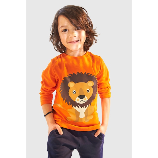 ✵KIDSWORLD Shirt & Hose, (2 tlg.), mit Löwendruck und Applikation online  entdecken | Jelmoli-Versand