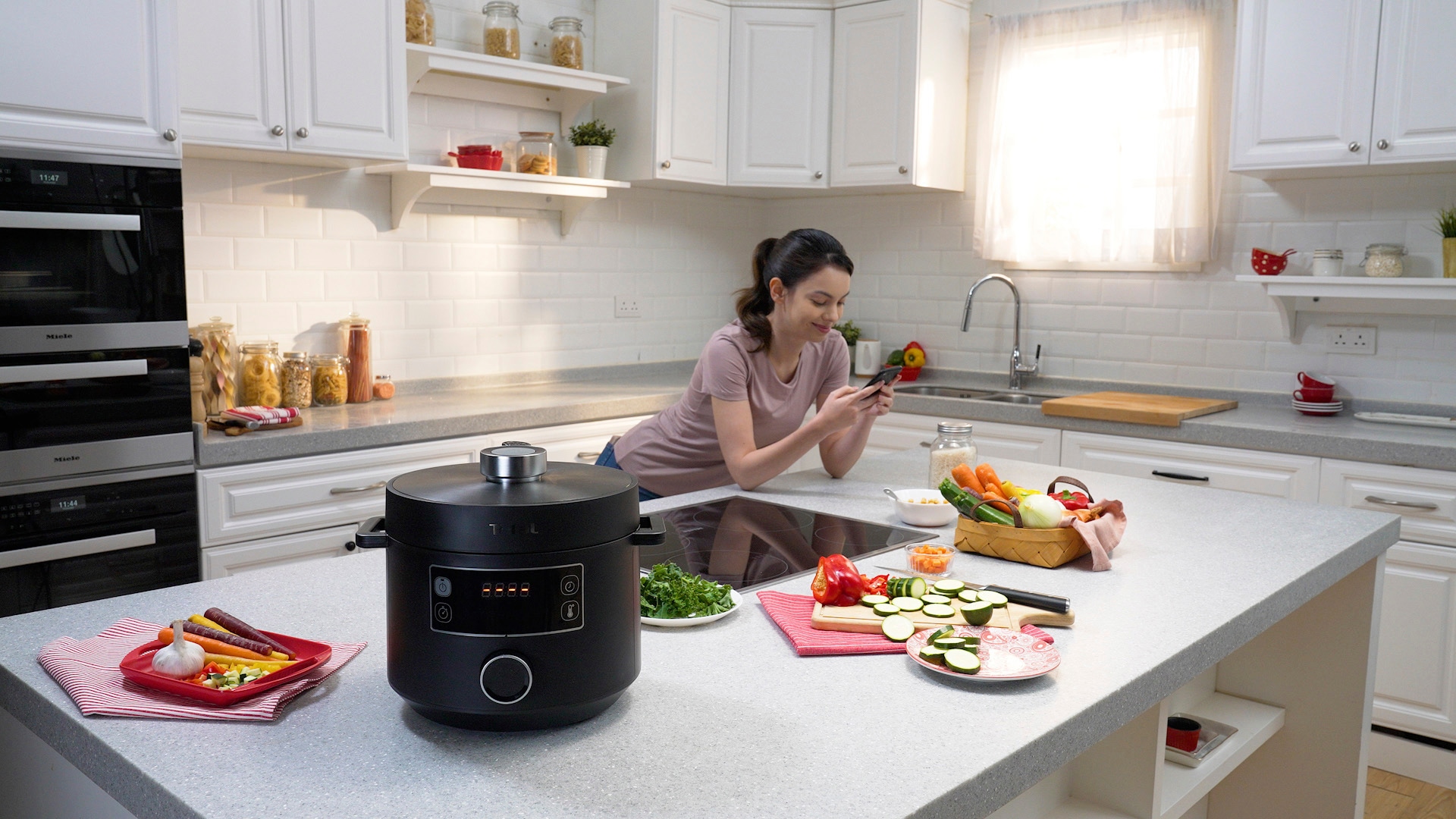 Tefal Multikocher »CY7548 Turbo Cuisine«, elektrischer Schnellkochtopf, 10 automatische Programme, vielseitig
