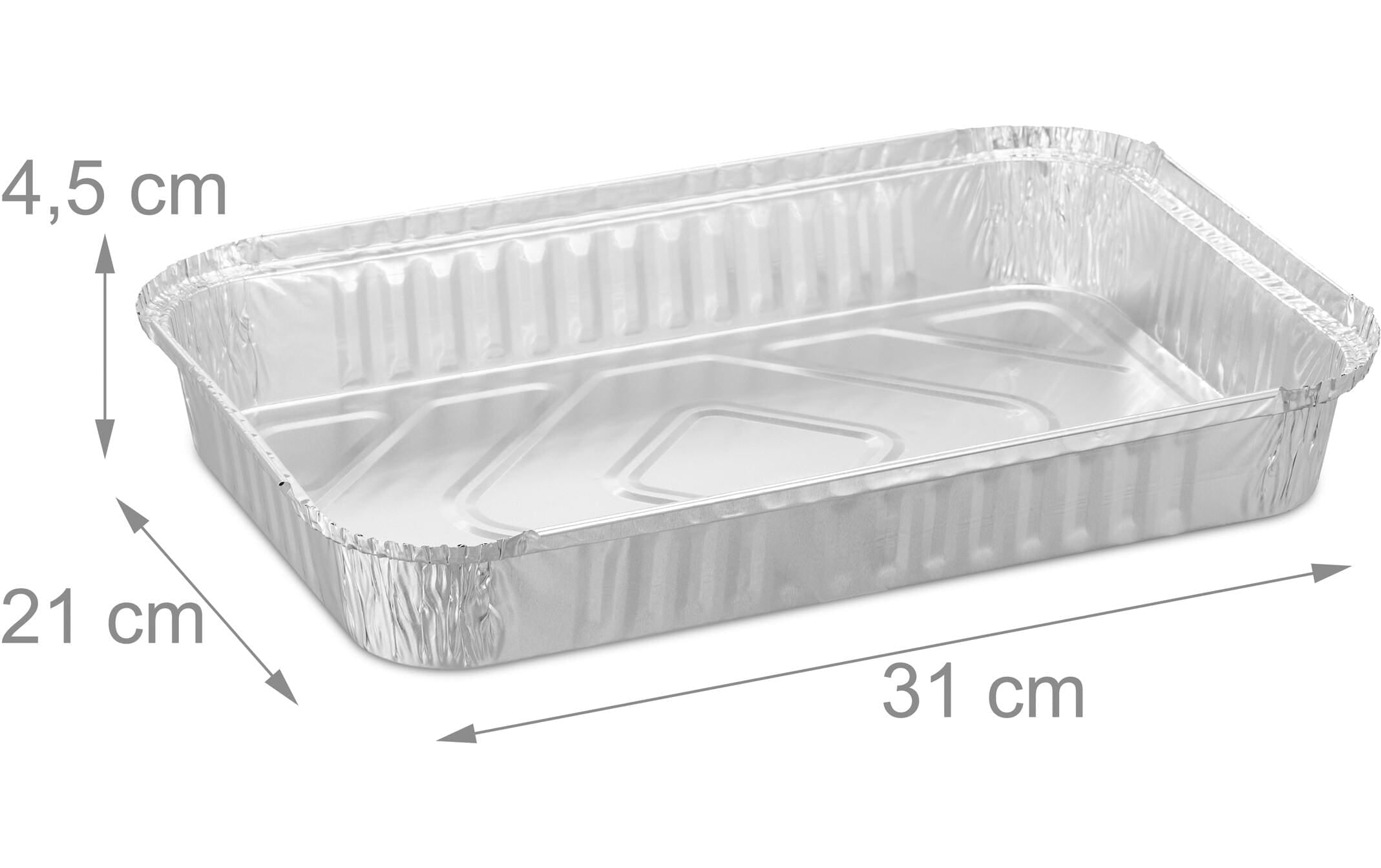 relaxdays Grillschale »50 Stück«, Aluminium, (50 St.)