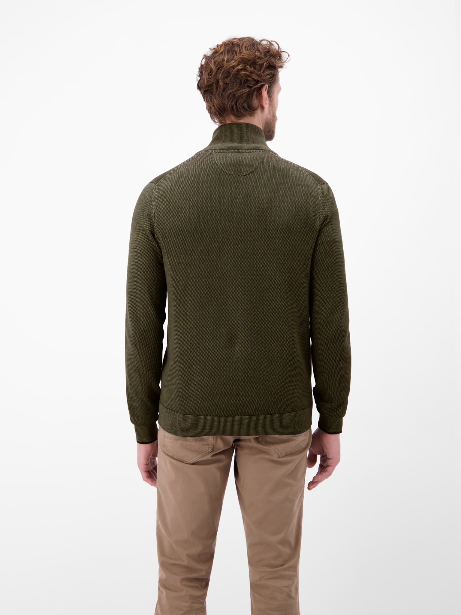 LERROS Strickfleecejacke, ohne Kapuze, mit Reissverchluss