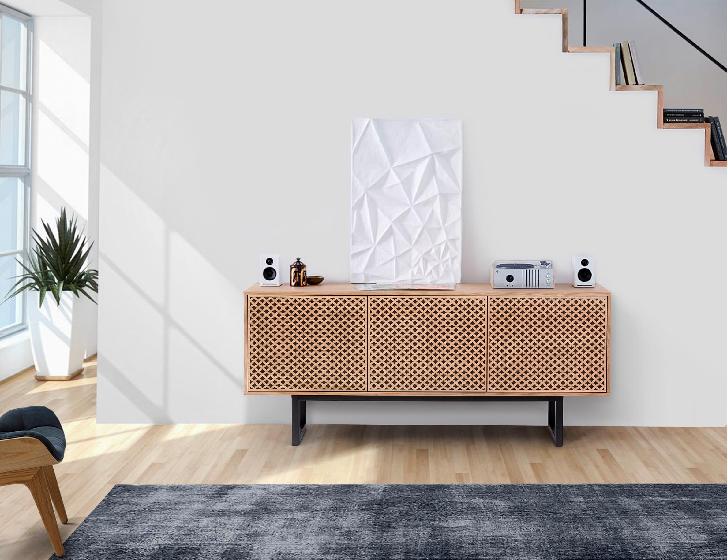 Woodman Sideboard »Malena«, Kommode mit Push-to open Funktion, Breite 175 cm, FSC®