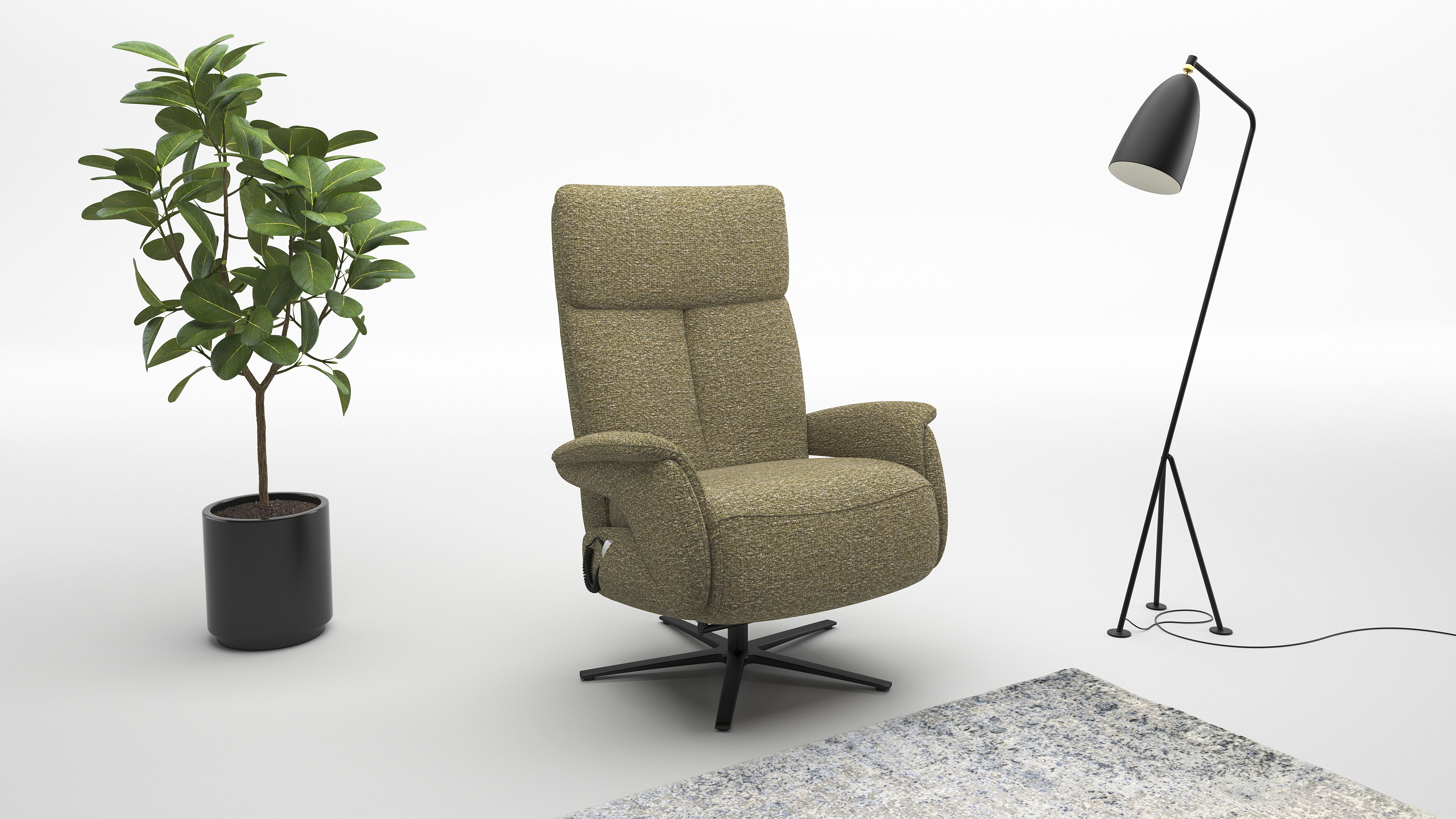 sit&more TV-Sessel "Triple Seven Xtra large, bis 200kg belastbar, mit Herz-Waage Funktion" inkl. Kopfteil- & Drehfunktion, wahlweise mit Akku und Aufstehhilfe