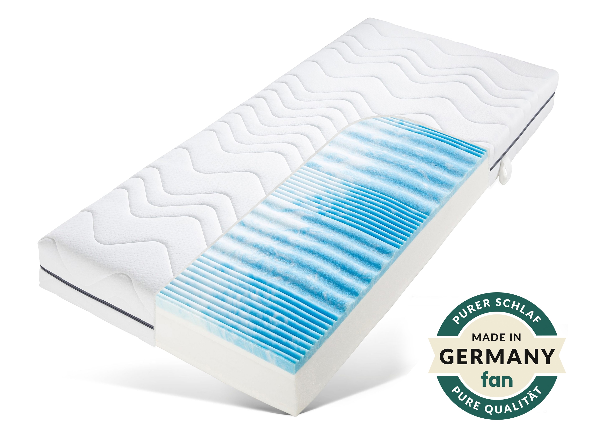 fan Taschenfederkernmatratze "Tulani, Matratze in 90x200 cm, 140x200 cm und weiteren Grössen" 24 cm hoch 530 Federn 1 Stk. tlg. 530 Federn bei Gr. 100x200 cm - atmungsaktive Matratze